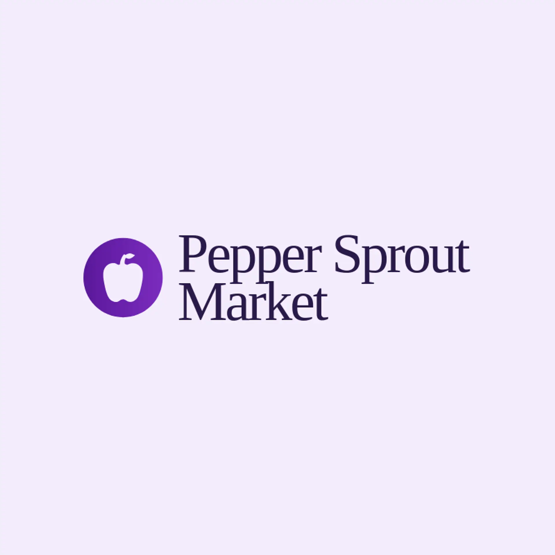 Pepper Sprout Market logo for pepper