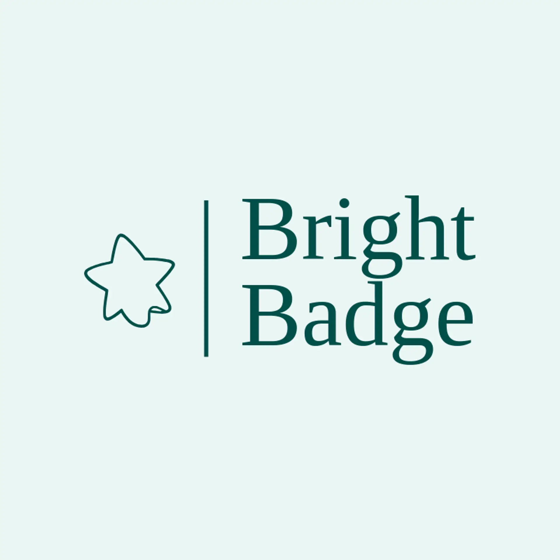 Bright Badge logo for auto detailing