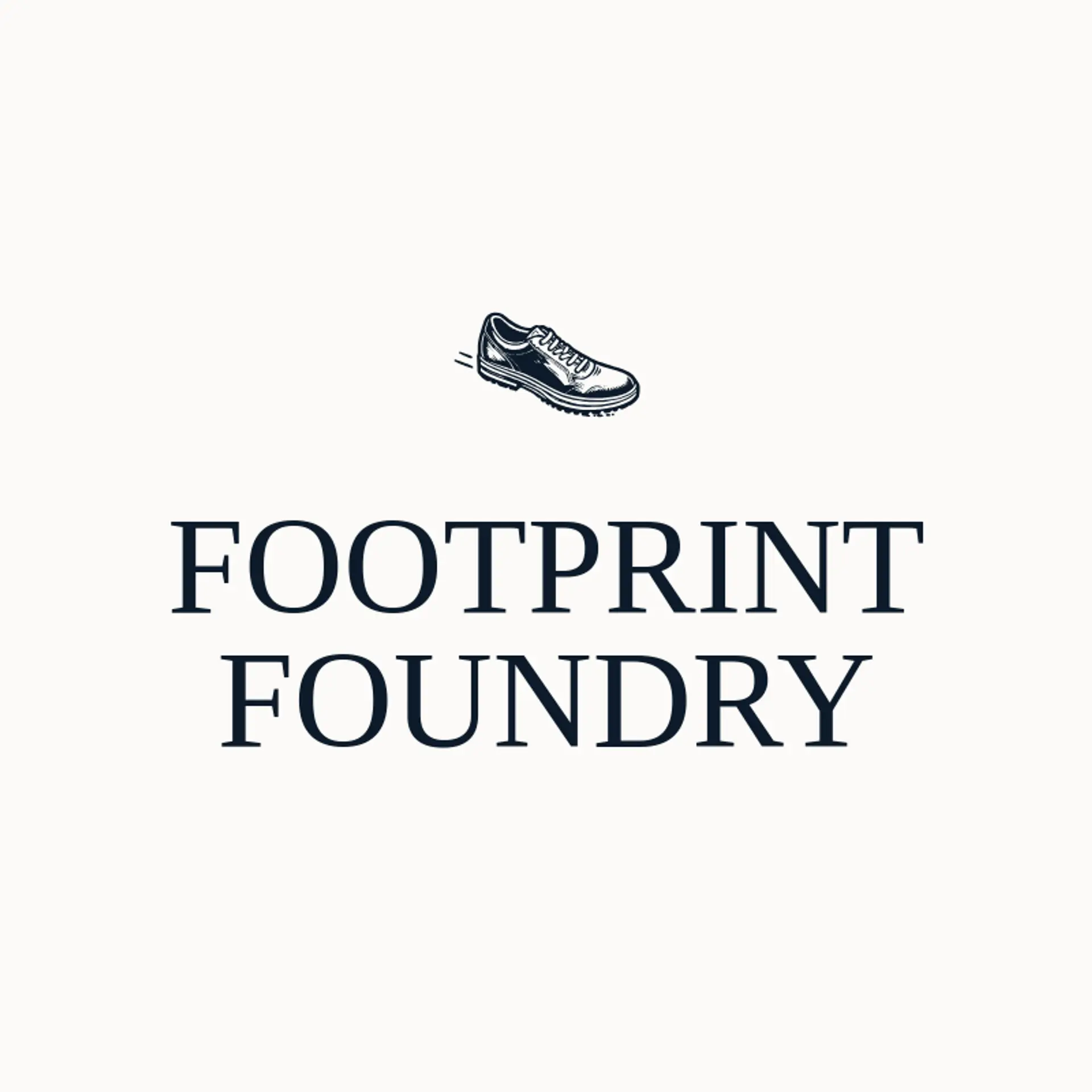 Footprint Foundry logo for shoe