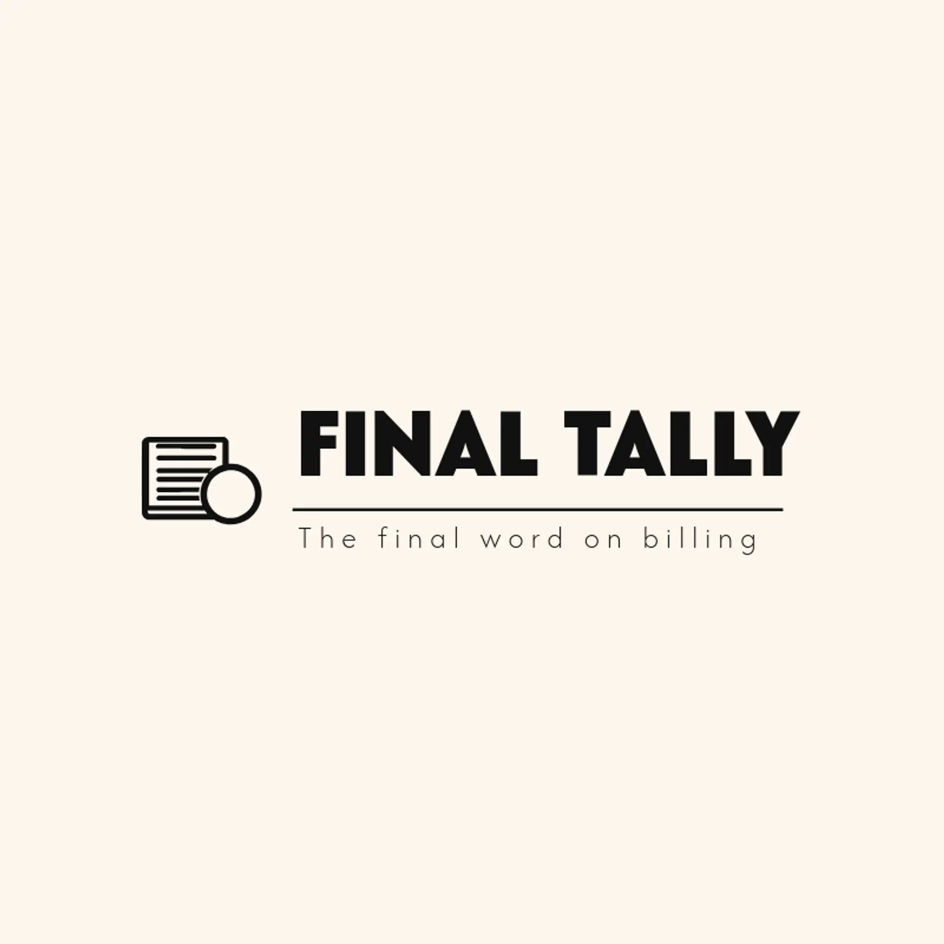 Final Tally logo for bill