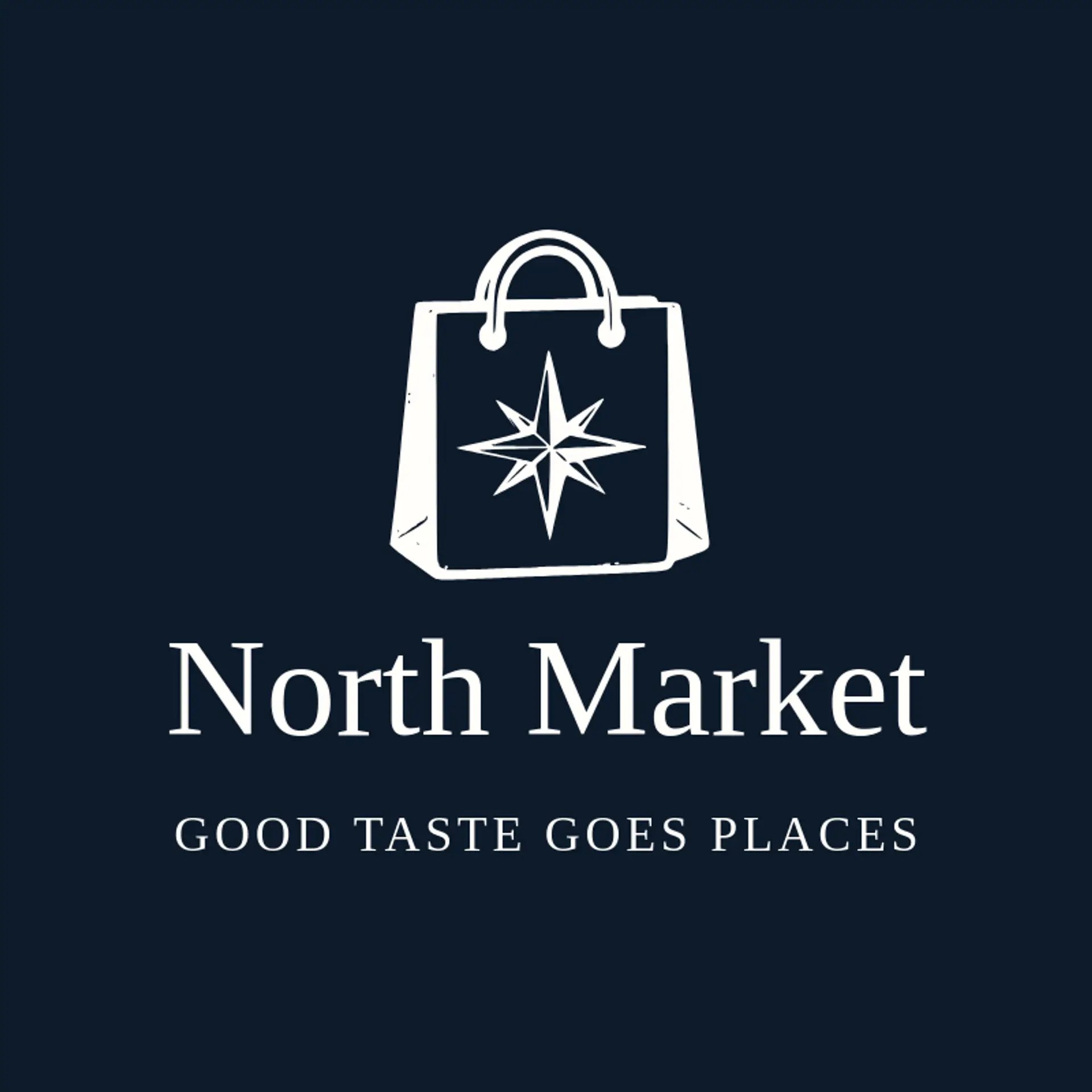 North Market logo for shopping bag