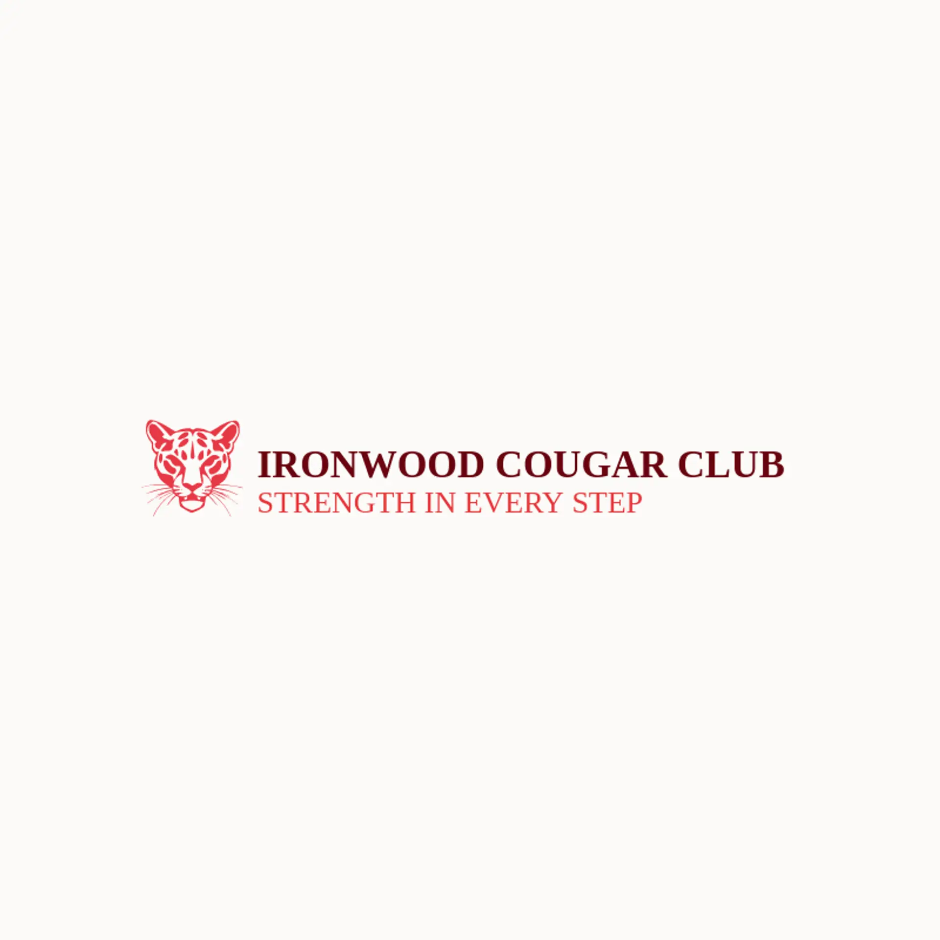 Ironwood Cougar Club logo for cougar