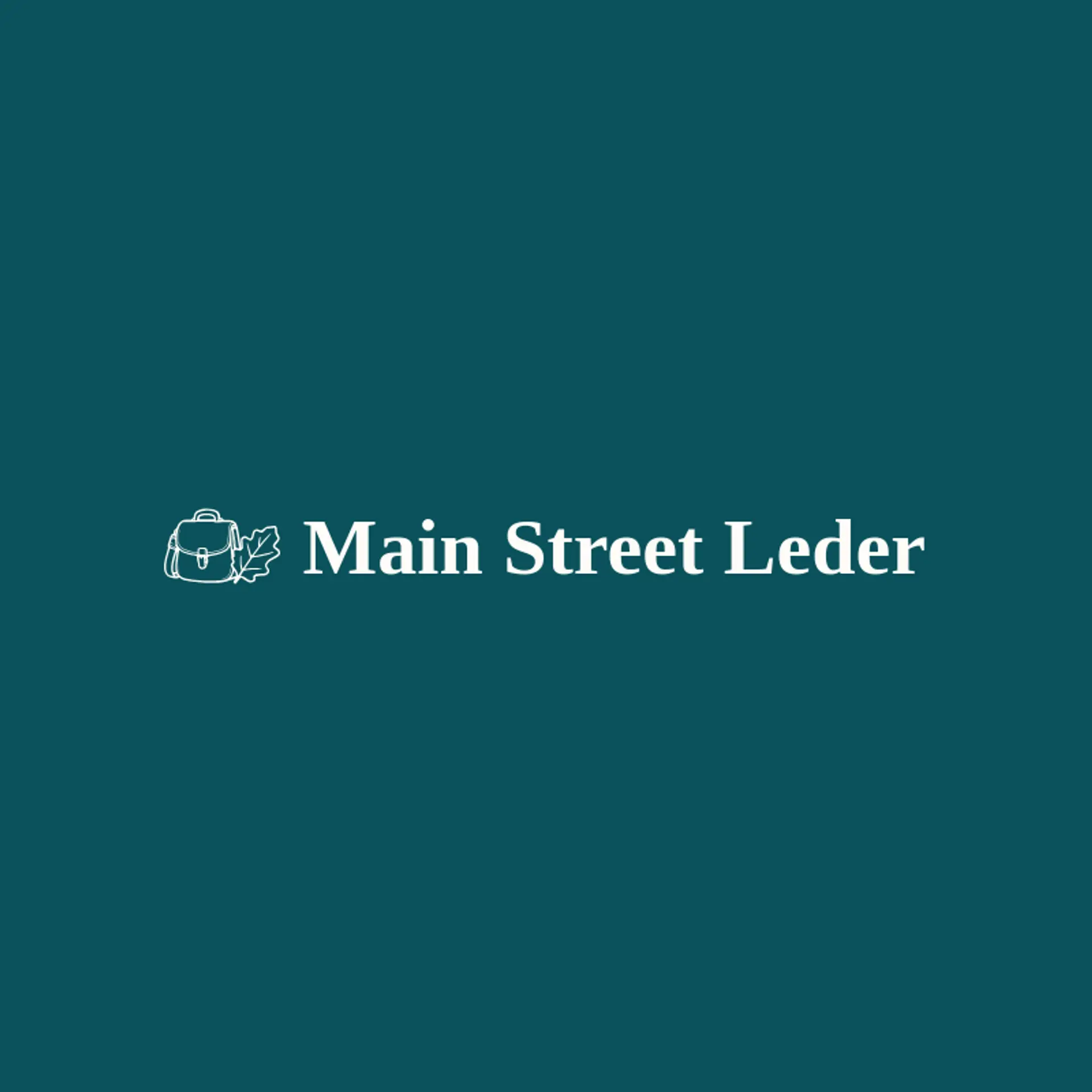 Main Street Leder logo for german