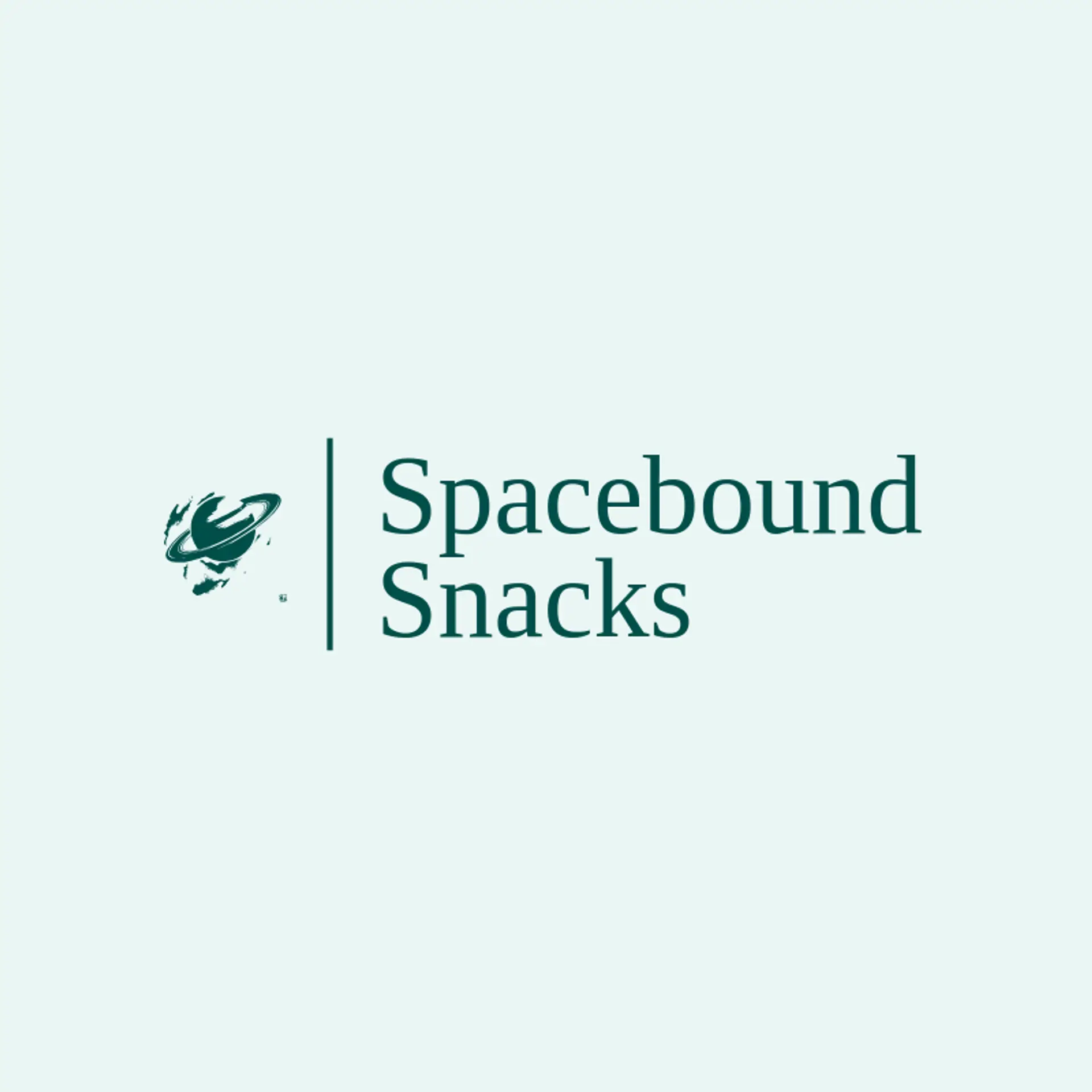 Spacebound Snacks logo for saturn