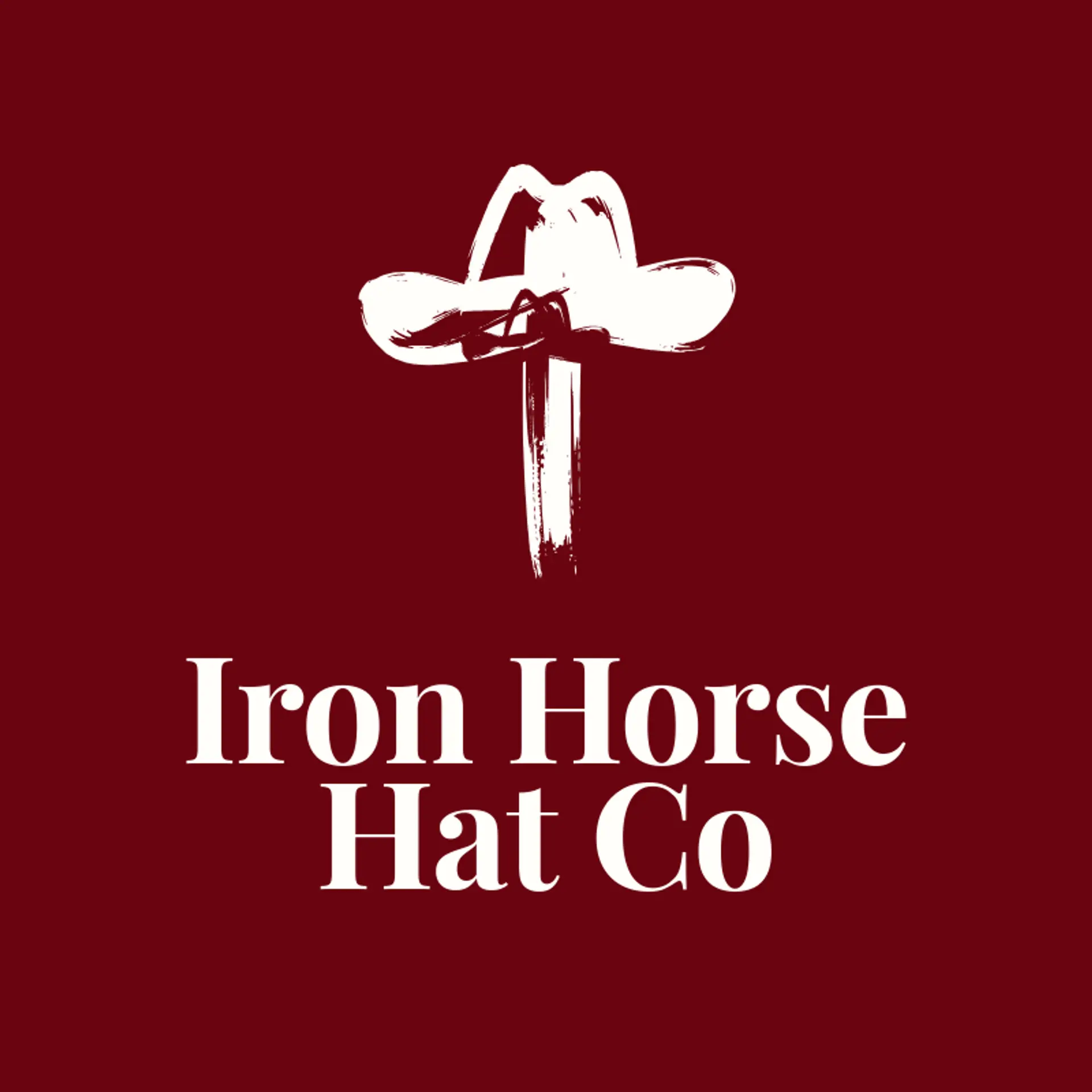 Iron Horse Hat Co logo for cowboy hat
