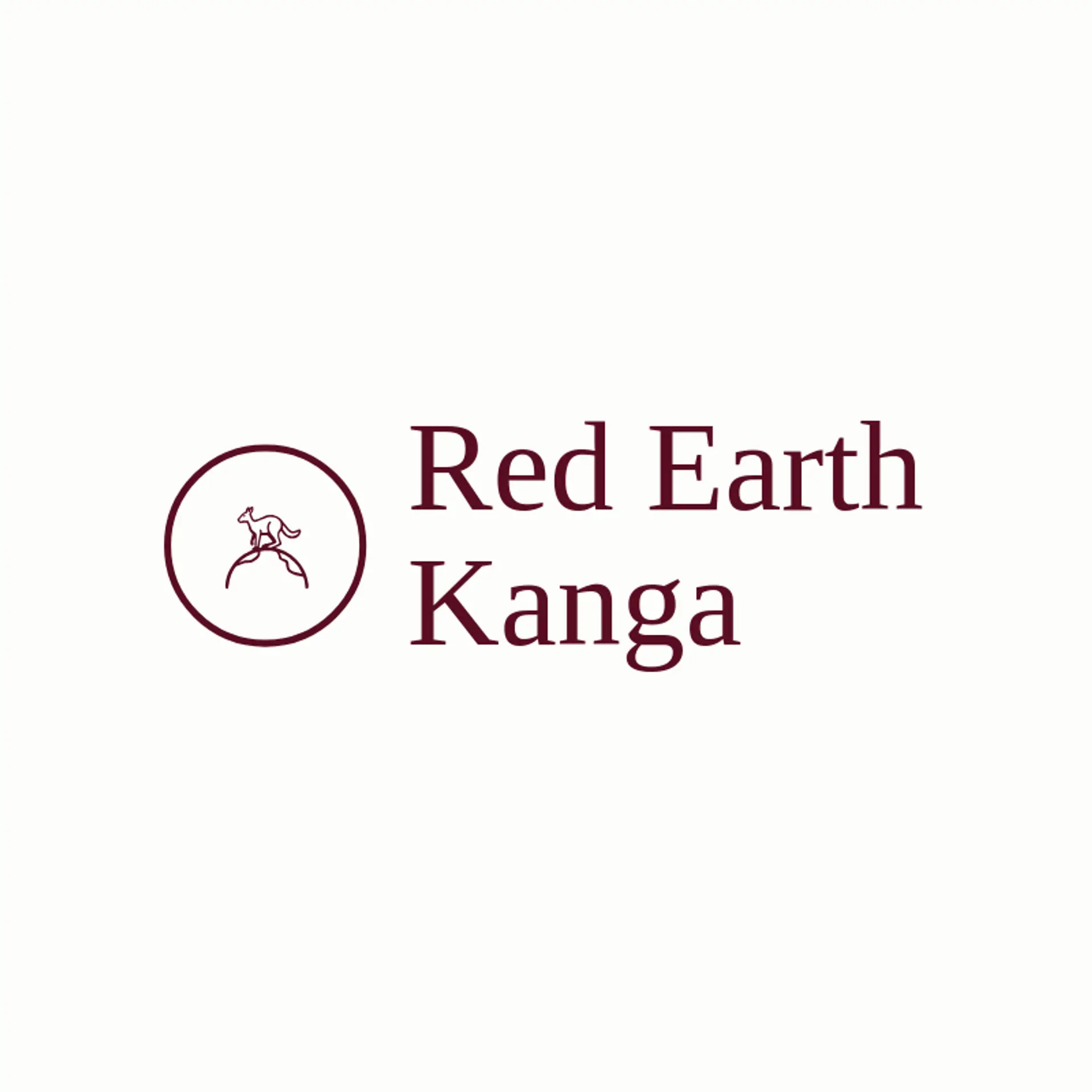 Red Earth Kanga logo for kangaroo