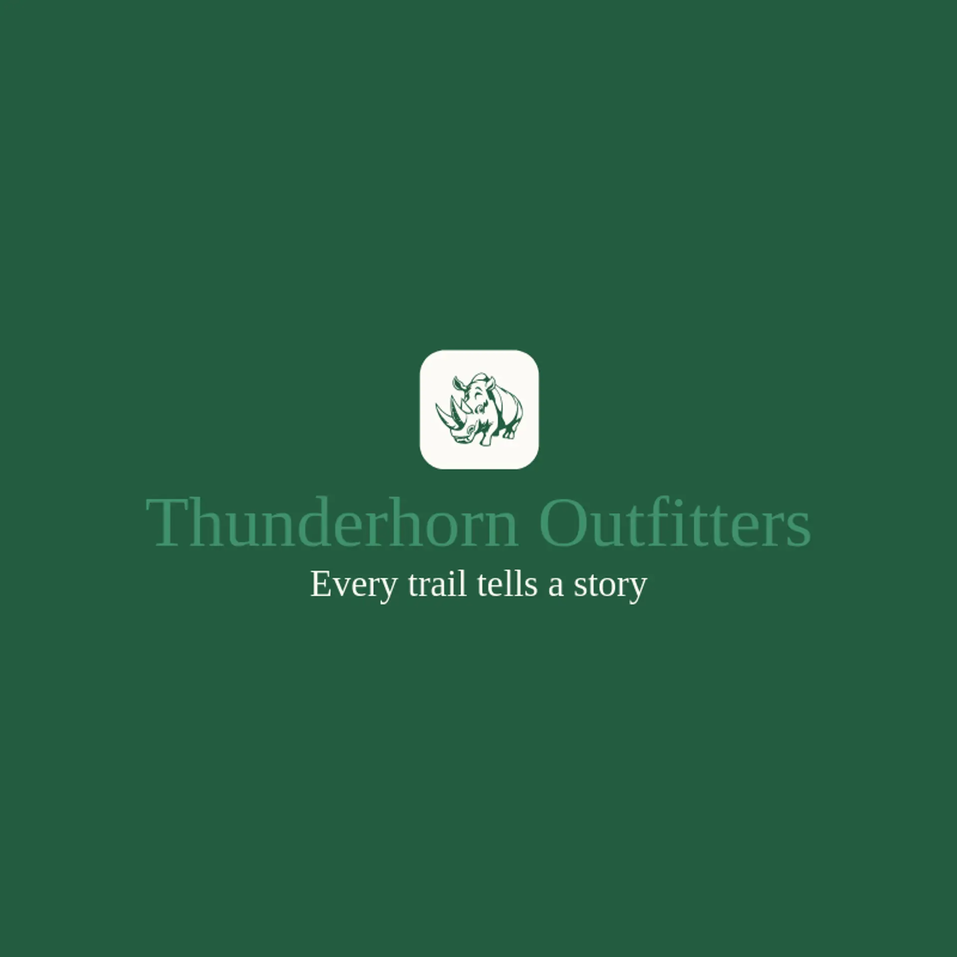 Thunderhorn Outfitters logo for rhino