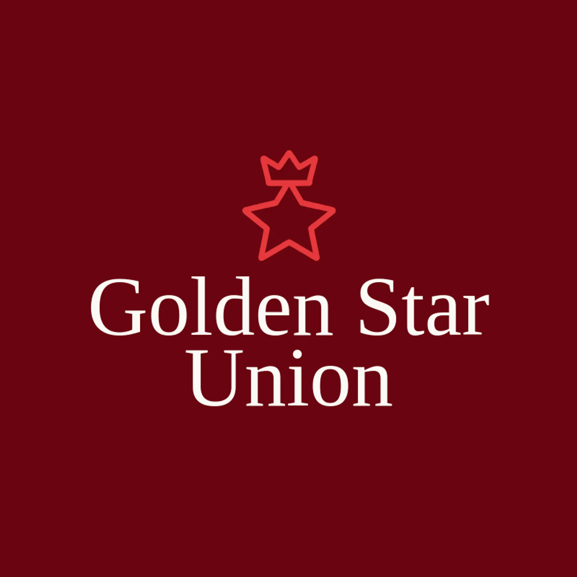 Golden Star Union logo for sports team