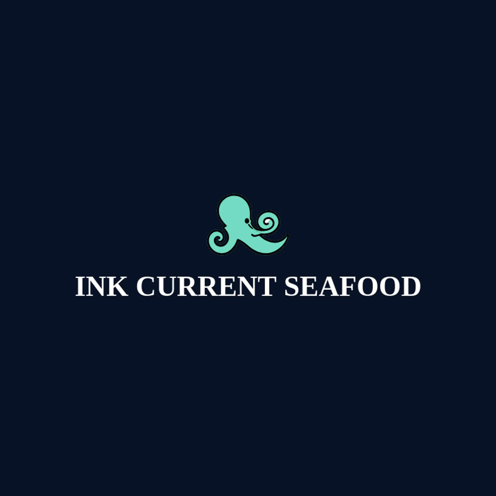 Ink Current Seafood logo for squid