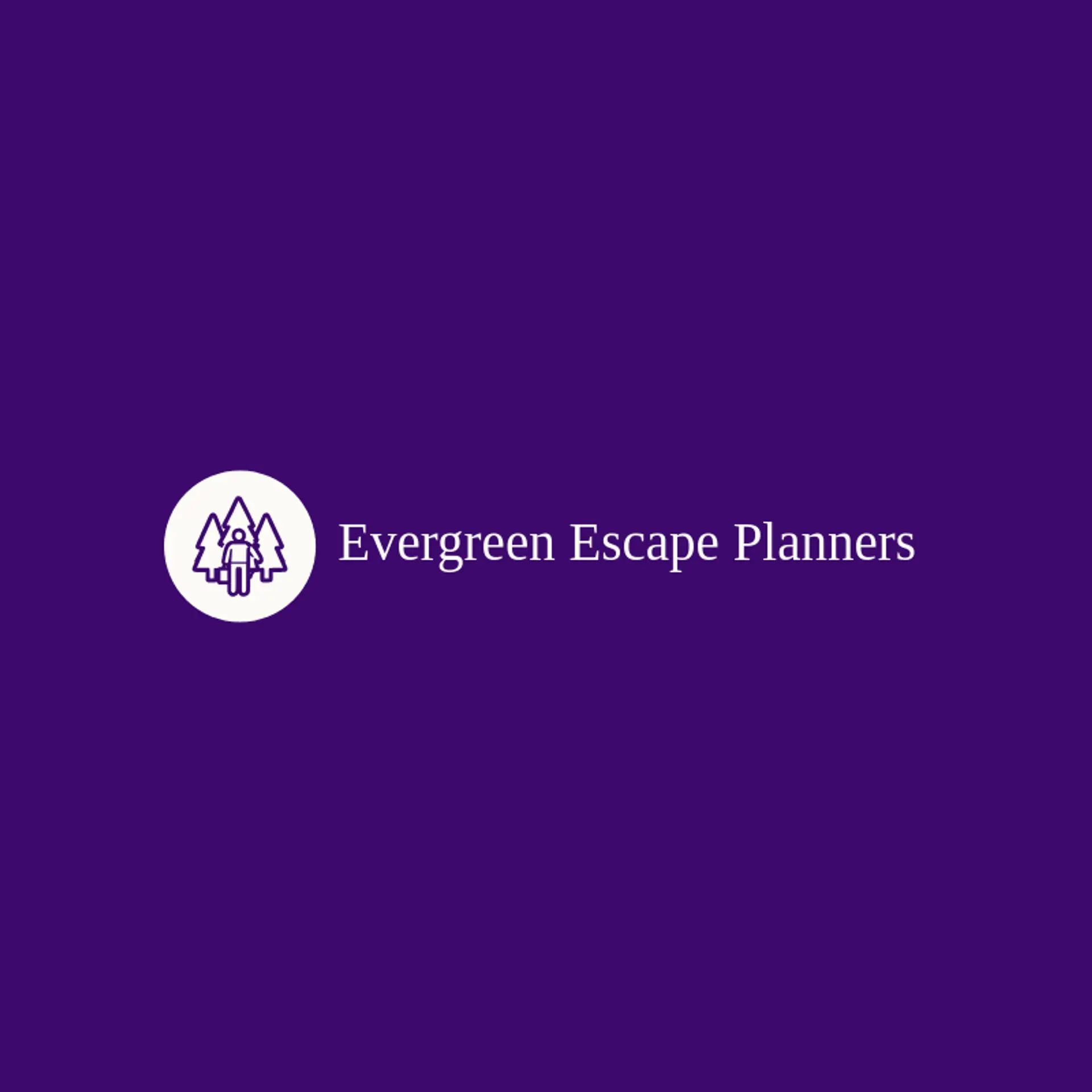 Evergreen Escape Planners logo for travel agent