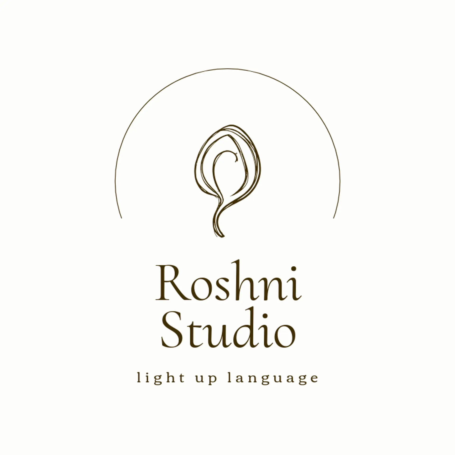 Roshni Studio logo for urdu