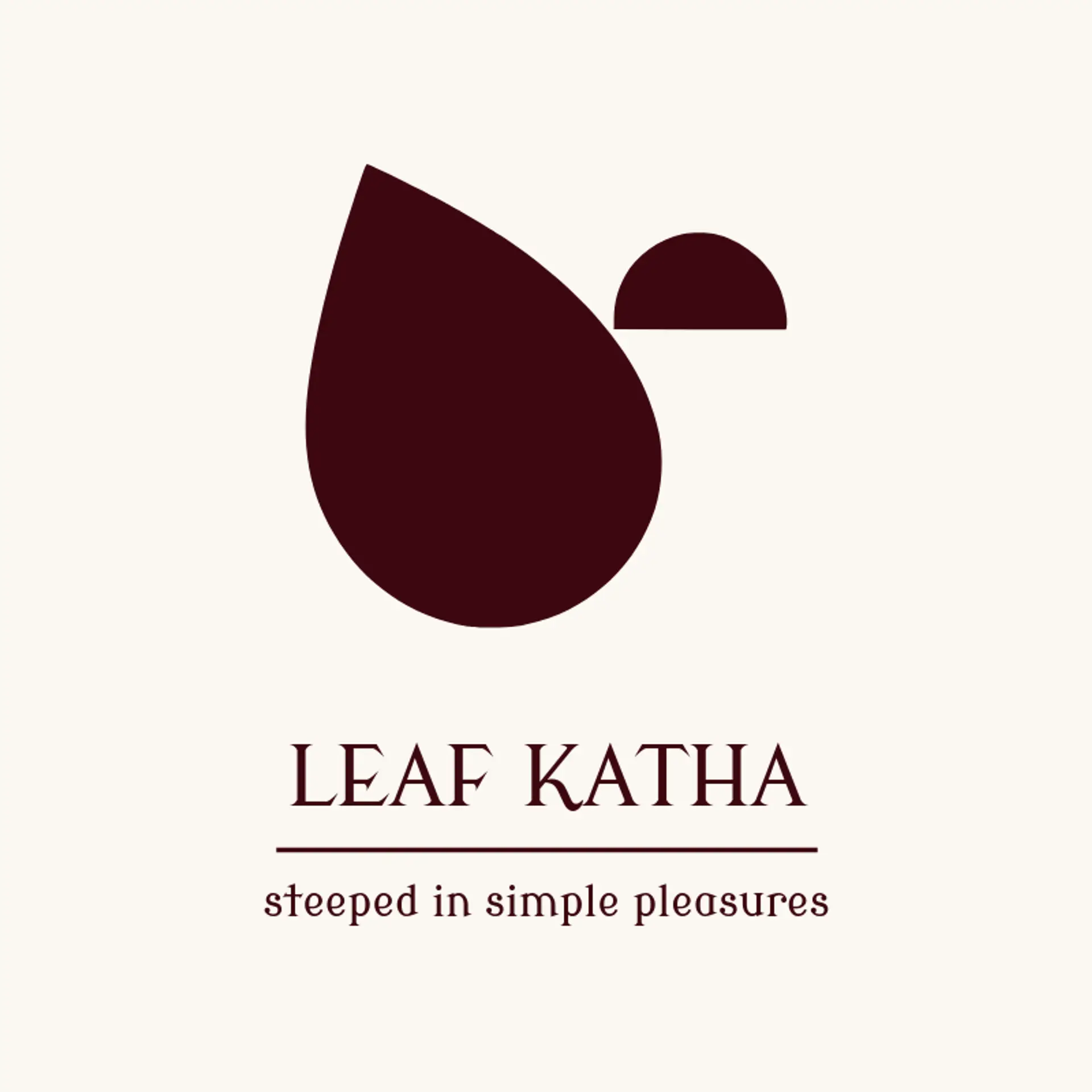 Leaf Katha logo for bengali