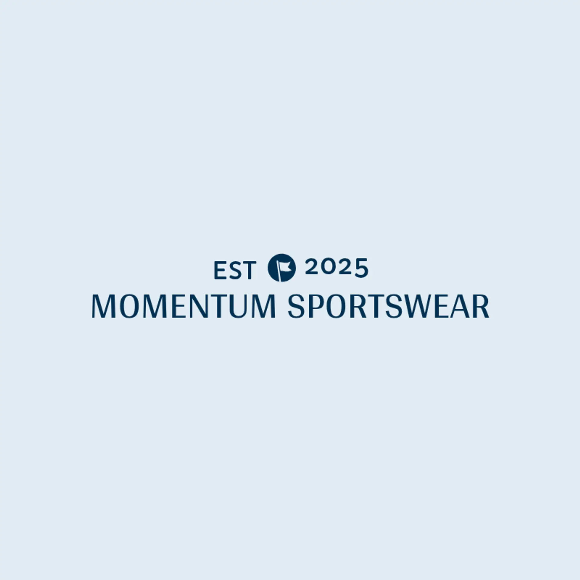 Momentum Apparel logo for sports brand