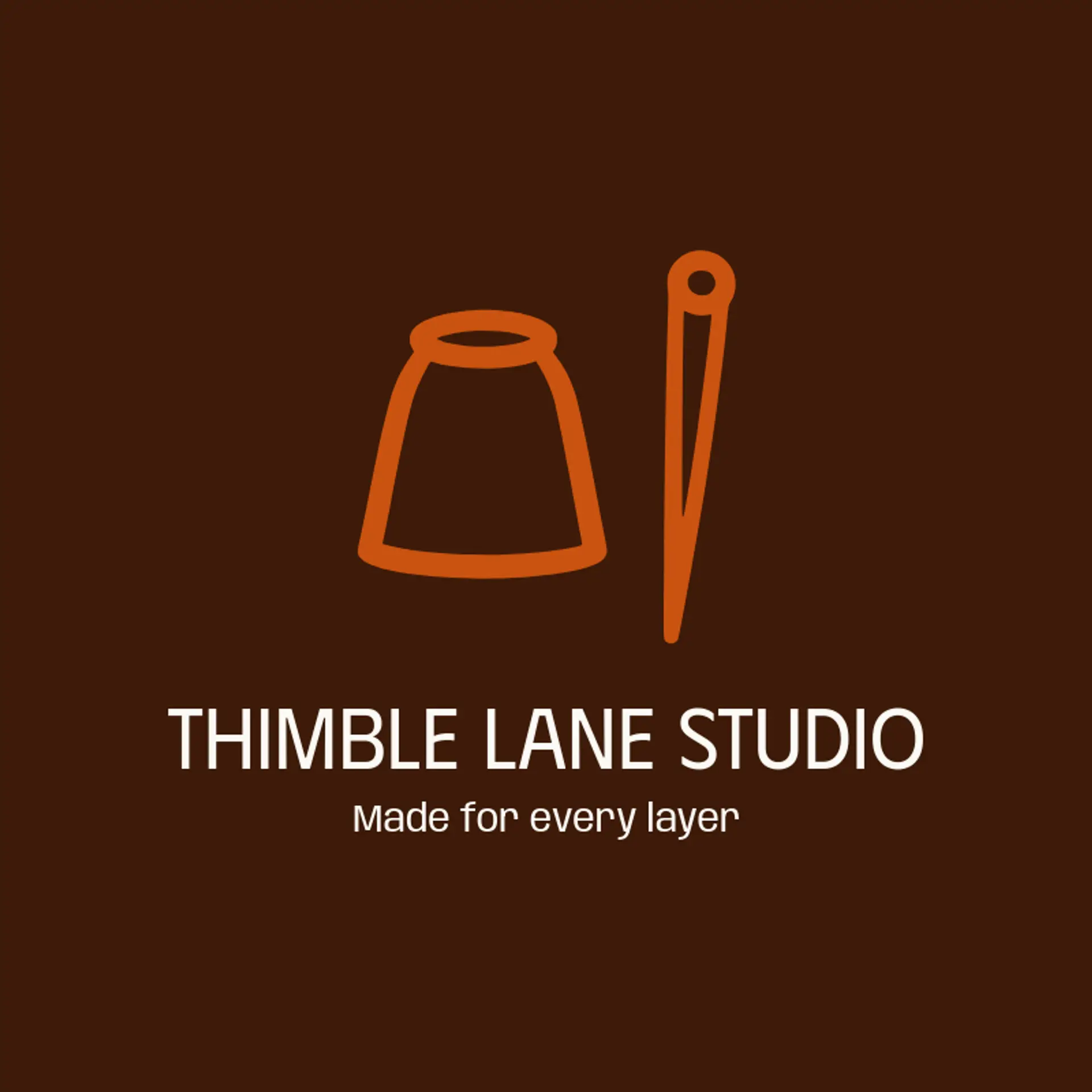 Thimble Lane Studio logo for embroidery