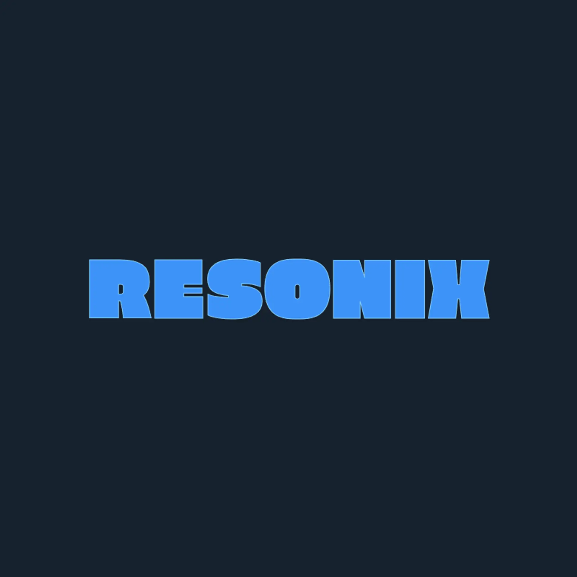 Resonix logo for music app