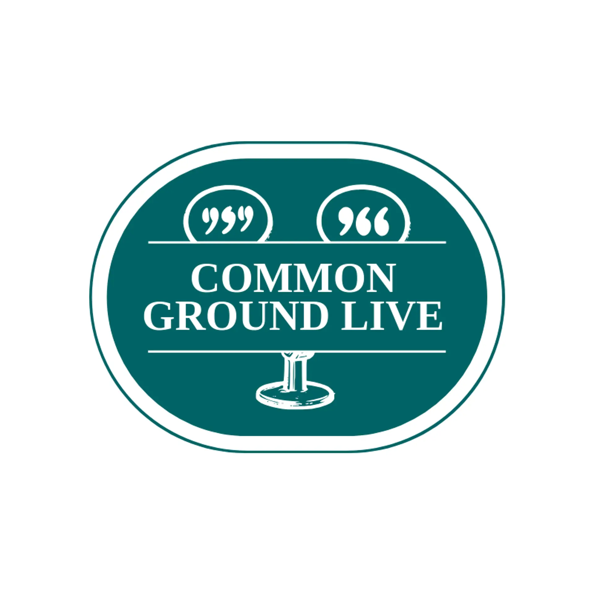Common Ground Live logo for talk show