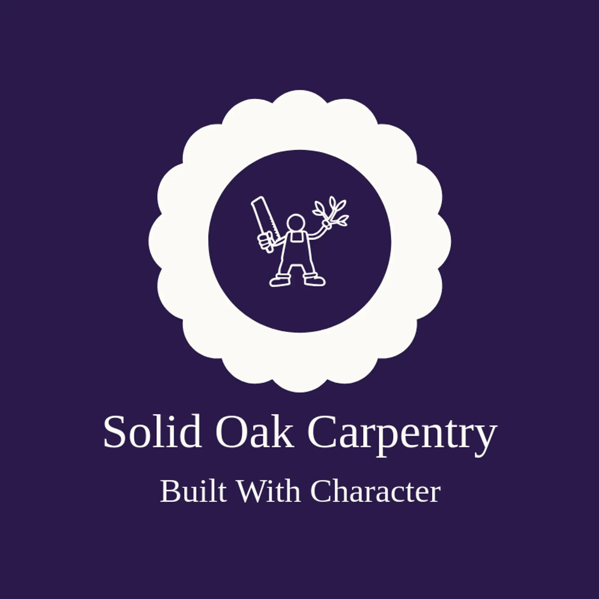 Solid Oak Carpentry logo for carpenter