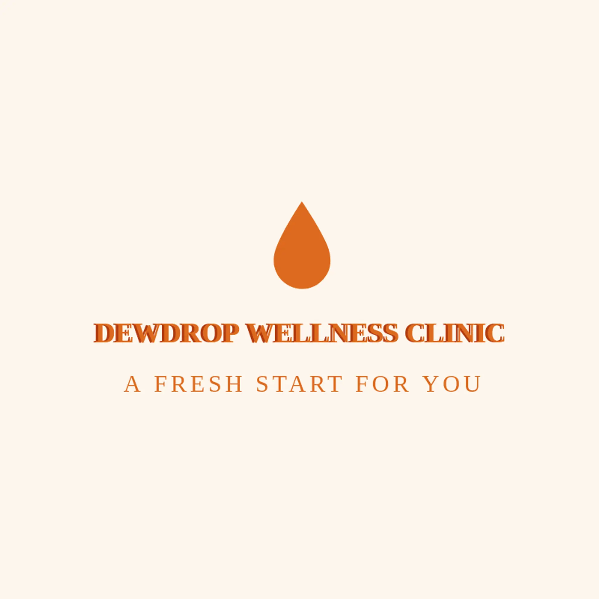 Dewdrop Wellness Clinic logo for med spa