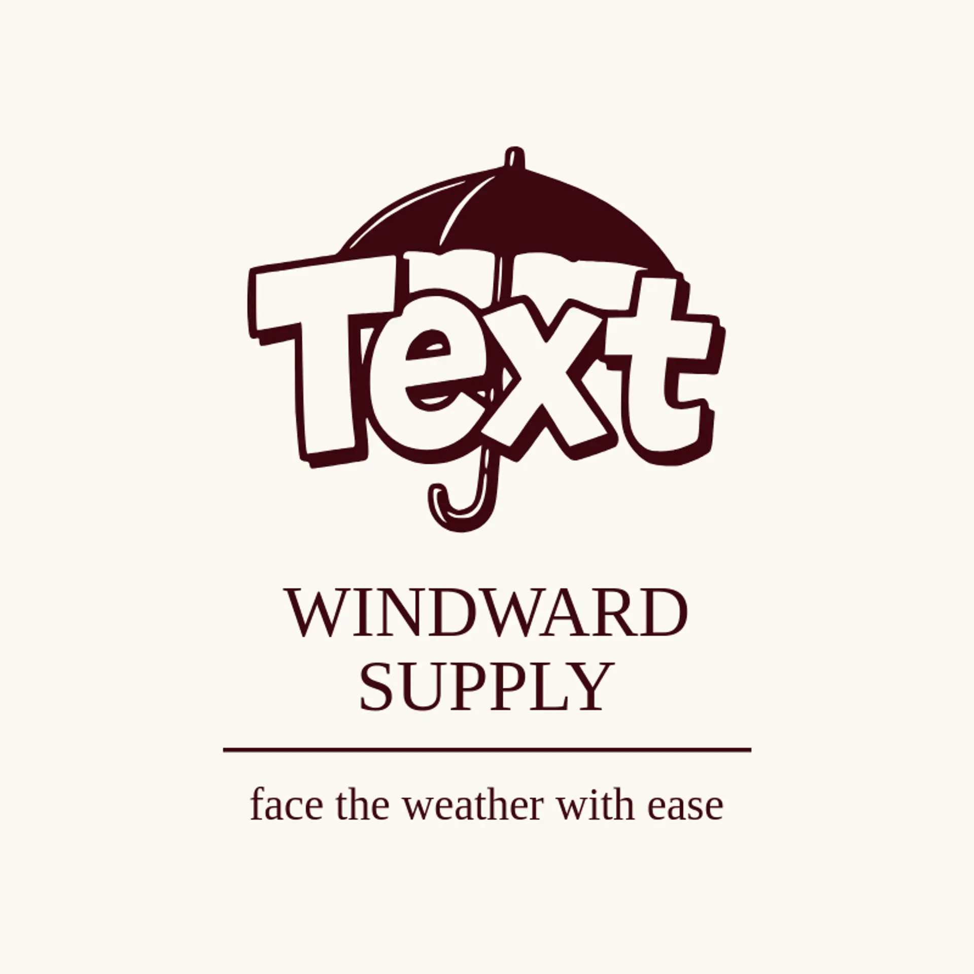 Windward Supply logo for umbrella