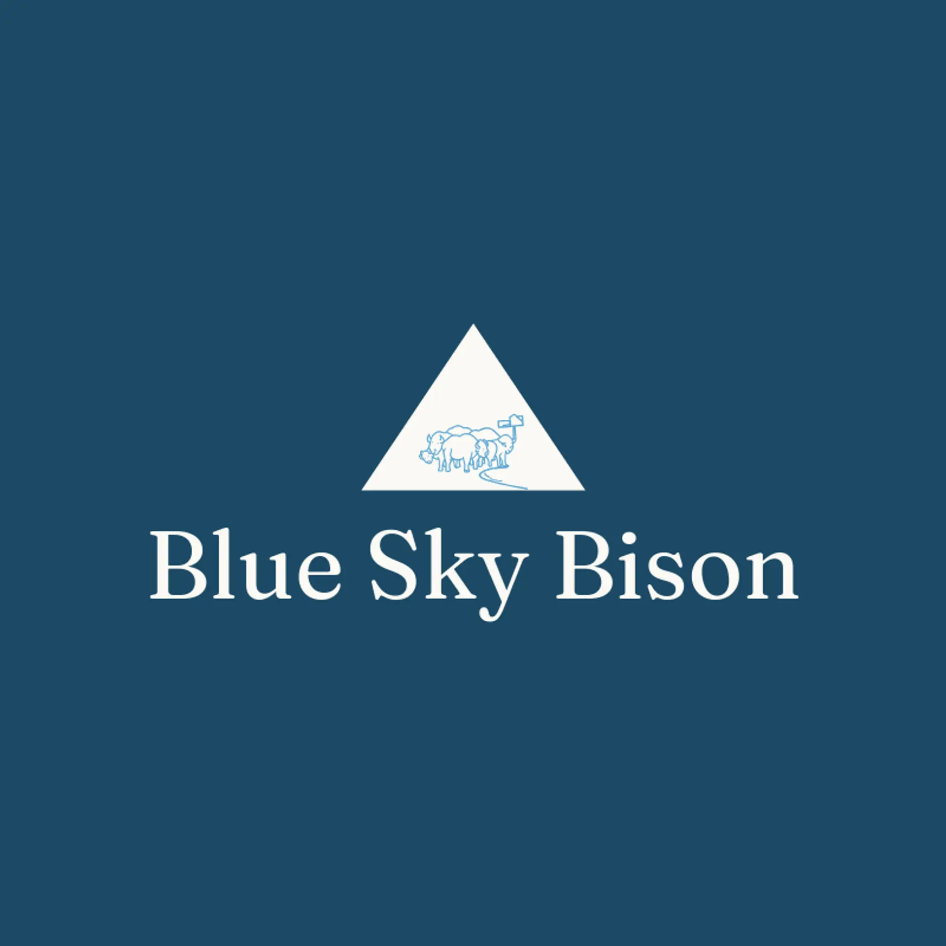 Blue Sky Bison logo for bison
