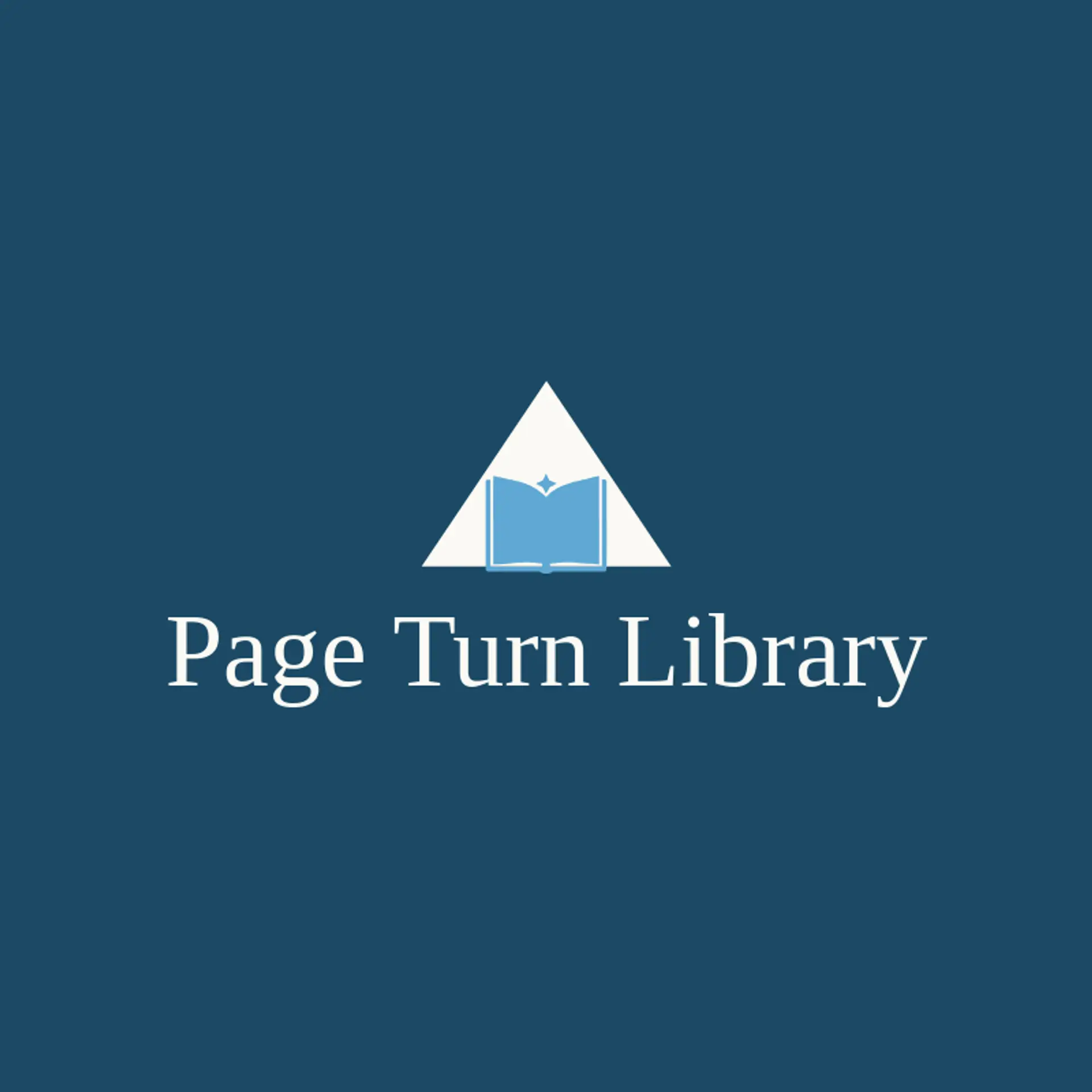 Page Turn Library logo for library