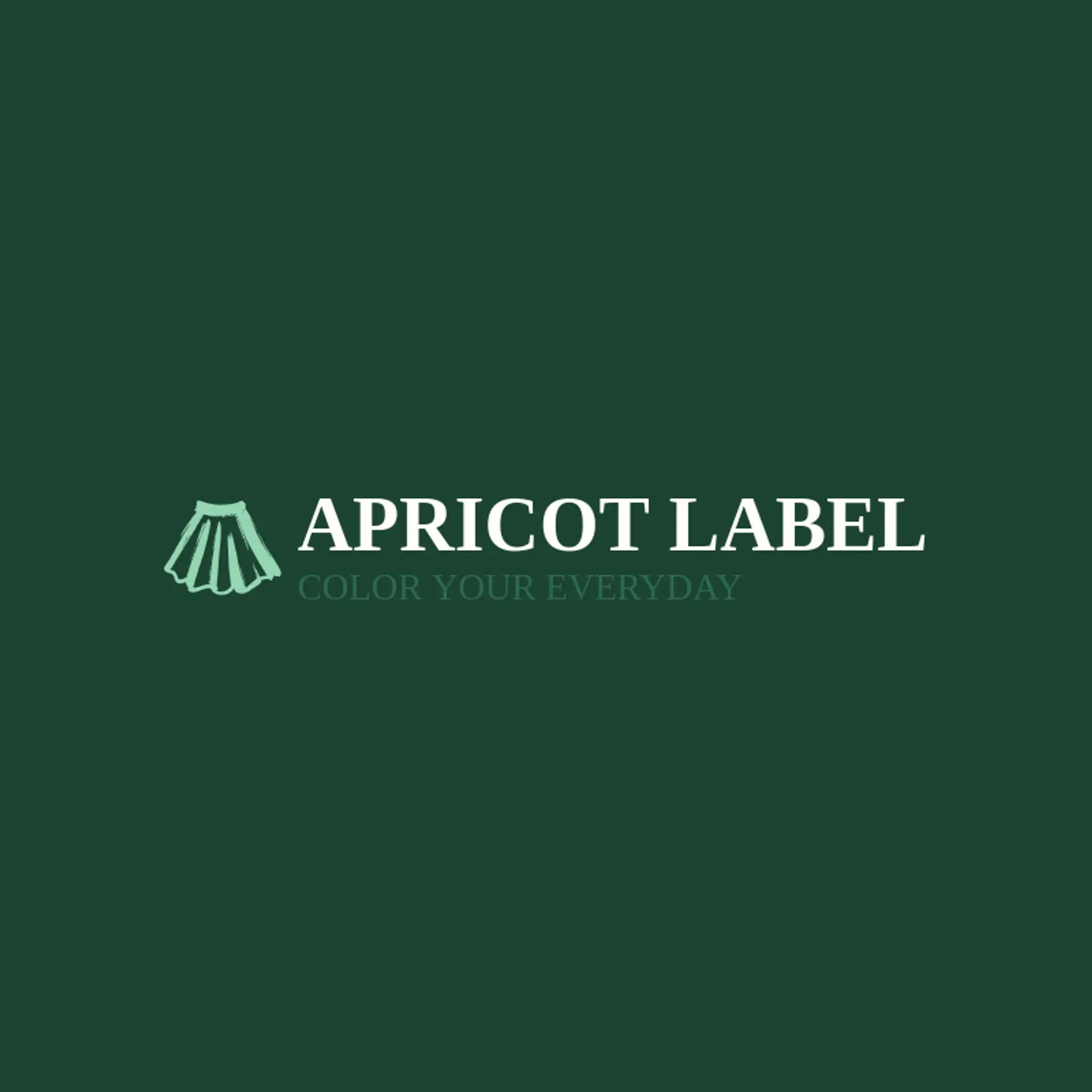 Apricot Label logo for apparel