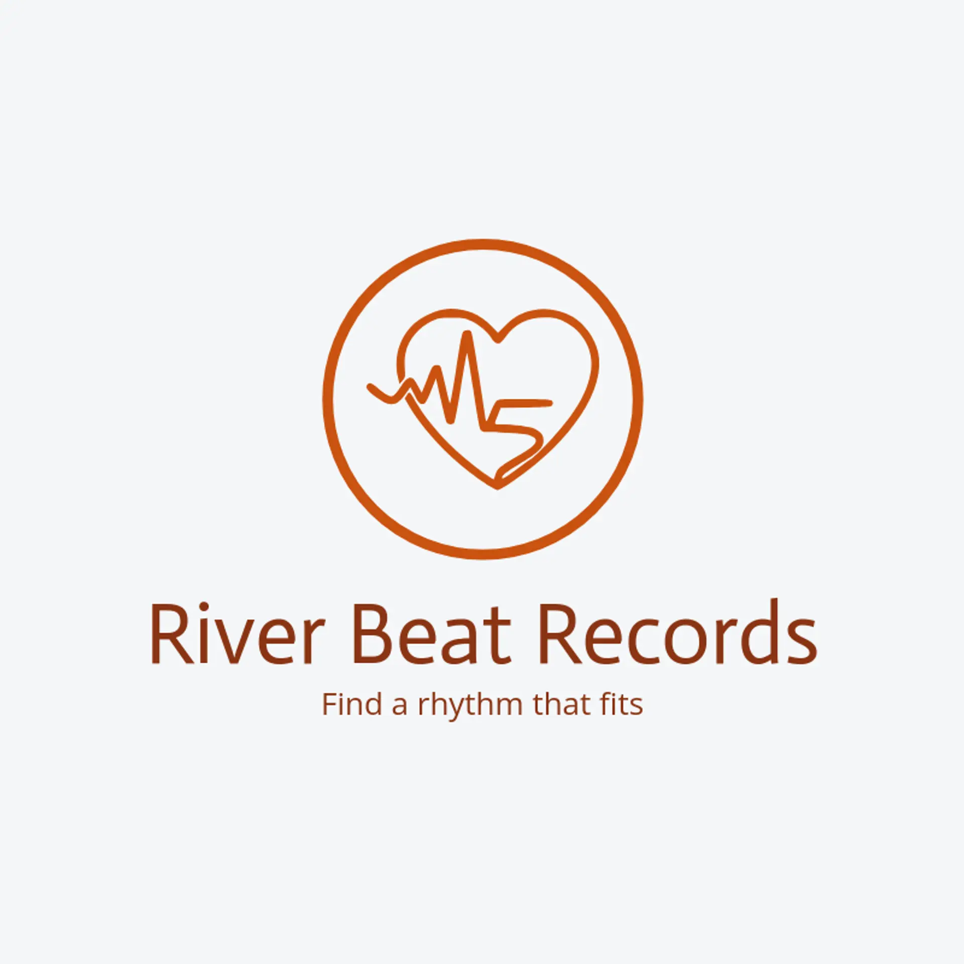 River Beat Records logo for beat
