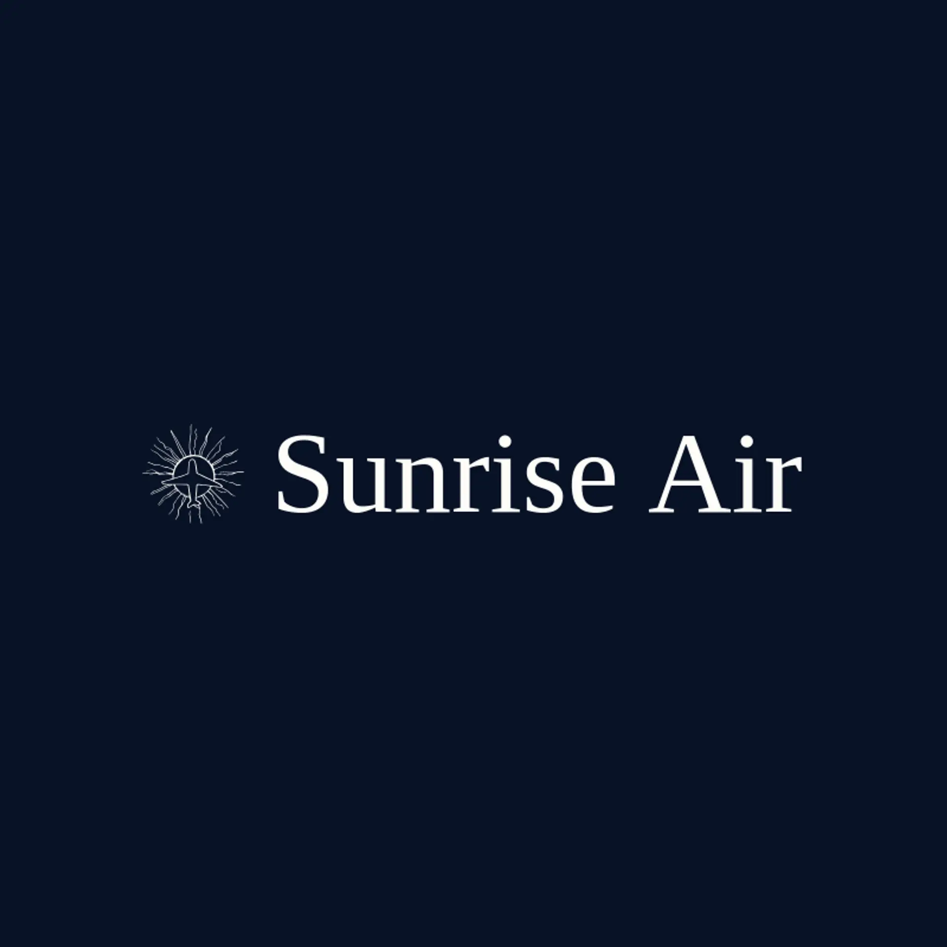 Sunrise Air logo for airport