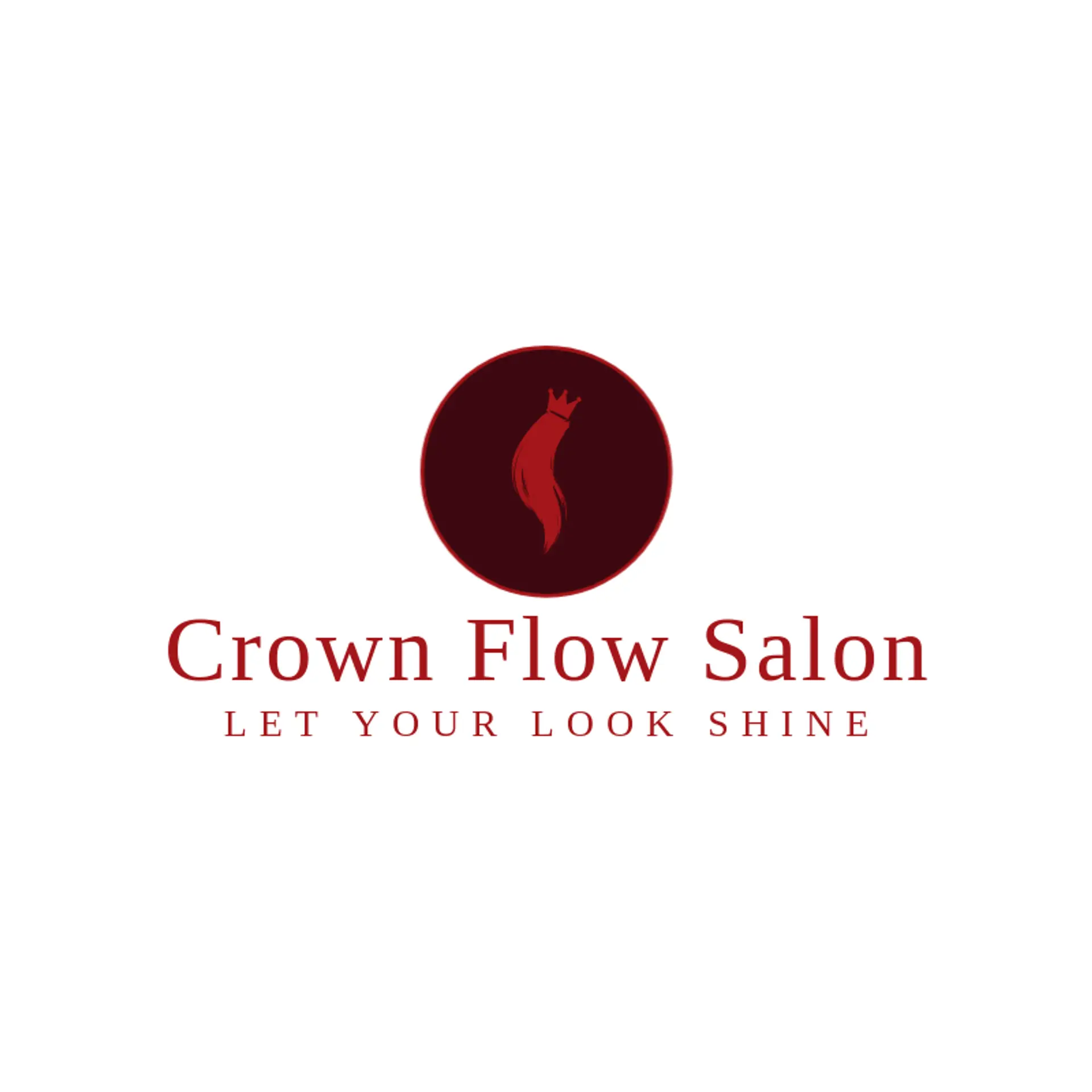 Crown Flow Salon logo for hair