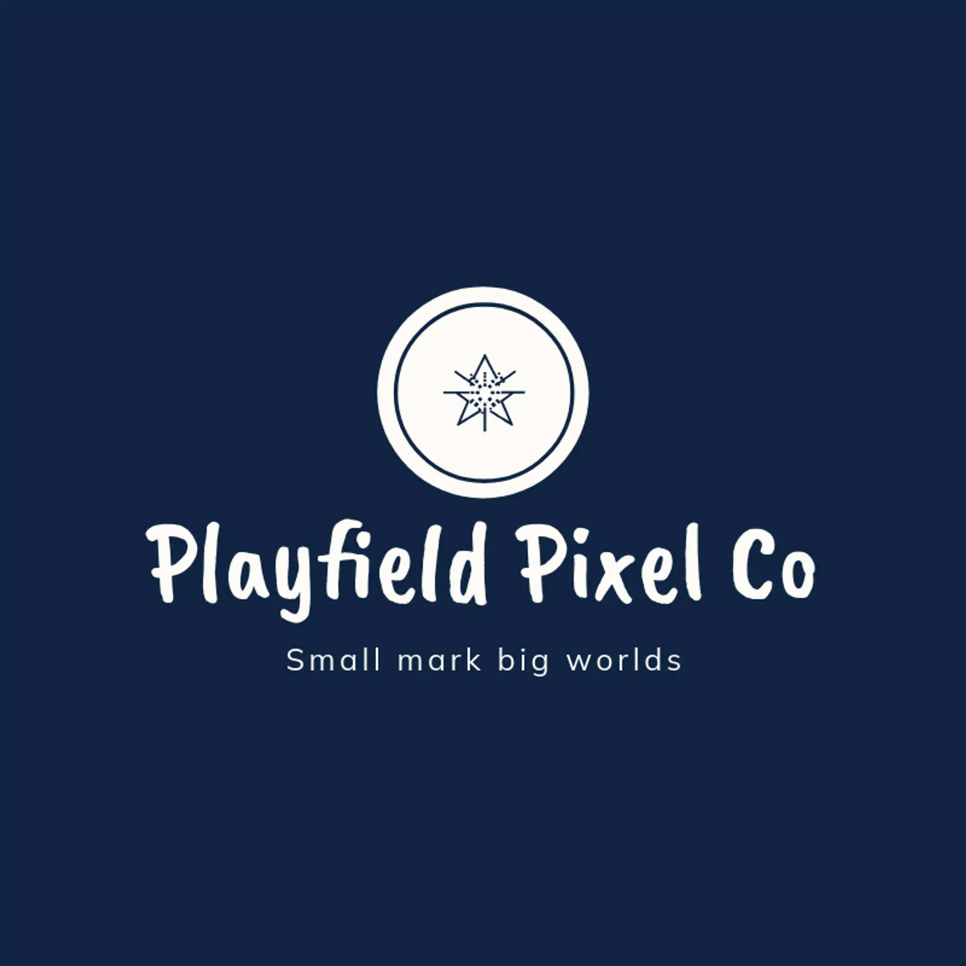 Playfield Pixel Co logo for video game