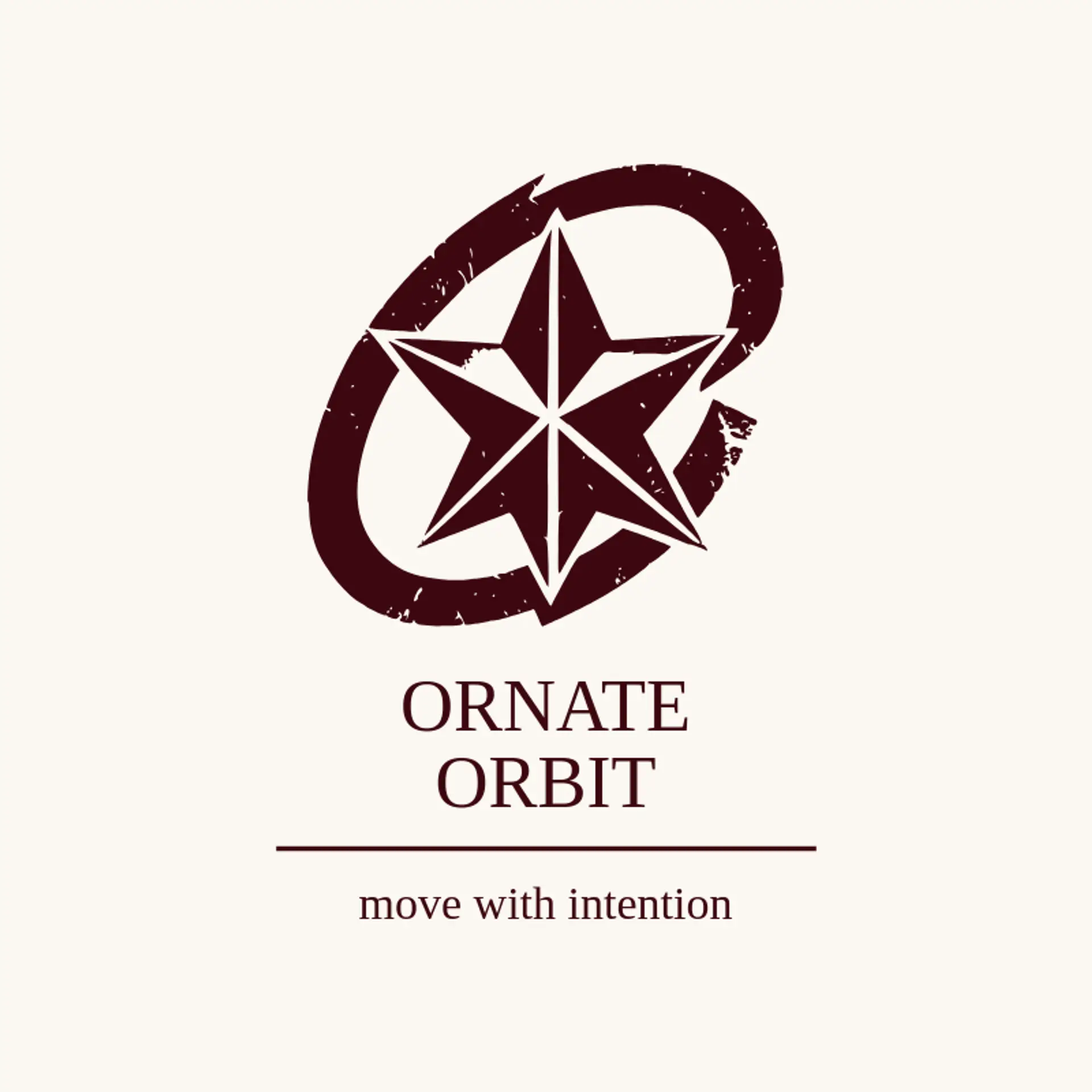 Ornate Orbit logo for art deco
