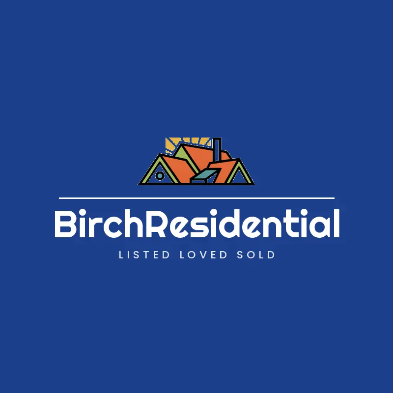 Residential skyline real estate logo