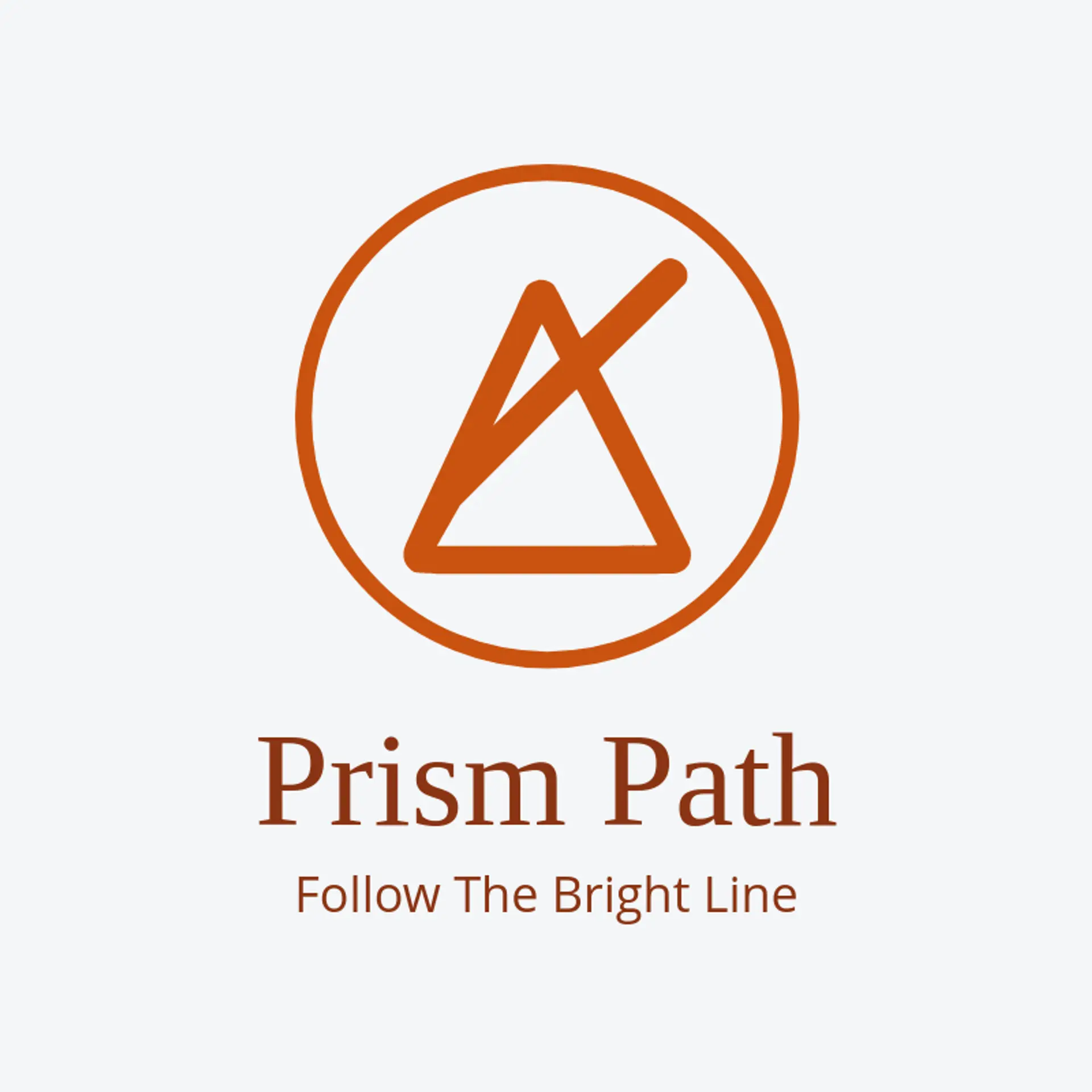 Prism Path logo for laser