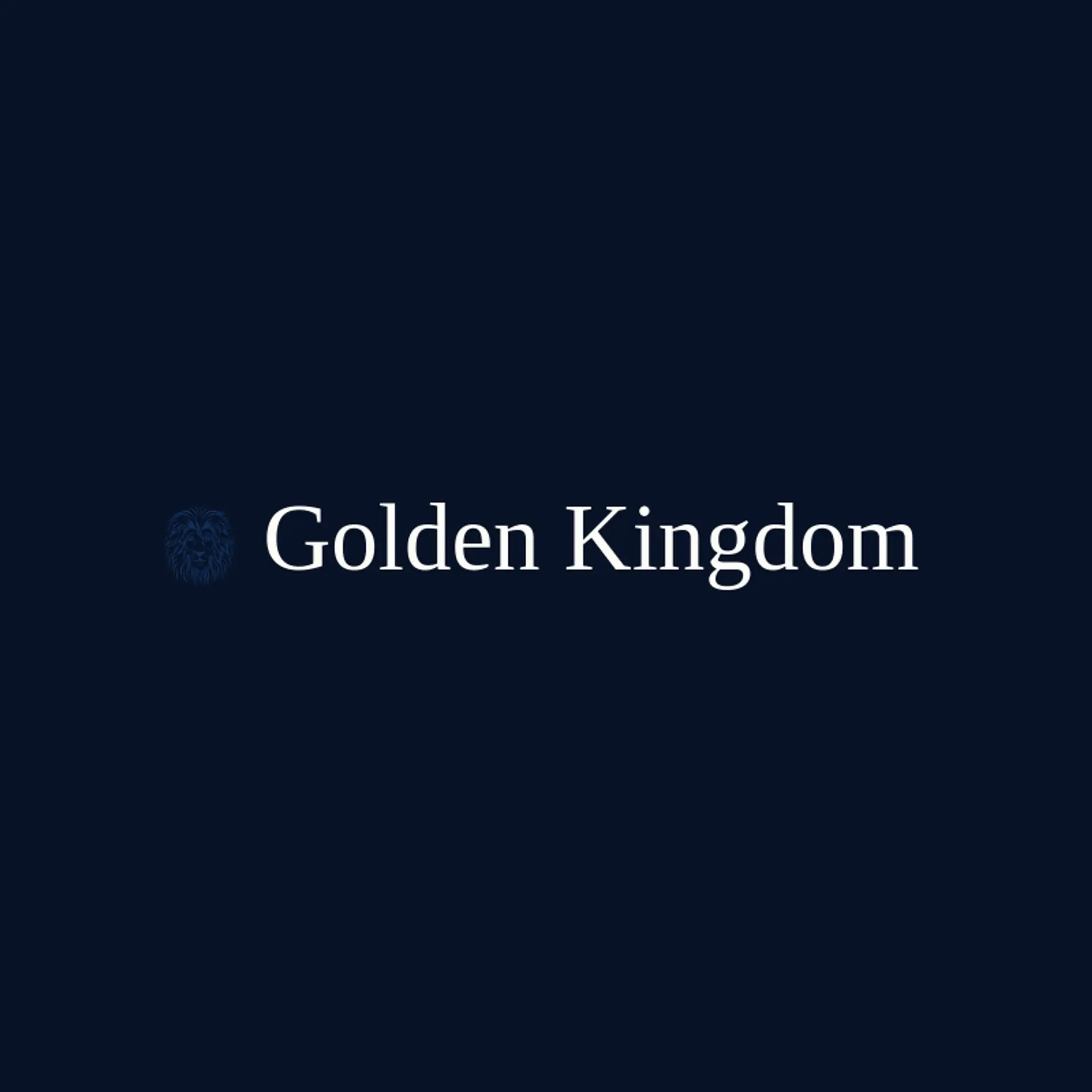 Golden Kingdom logo for lion king