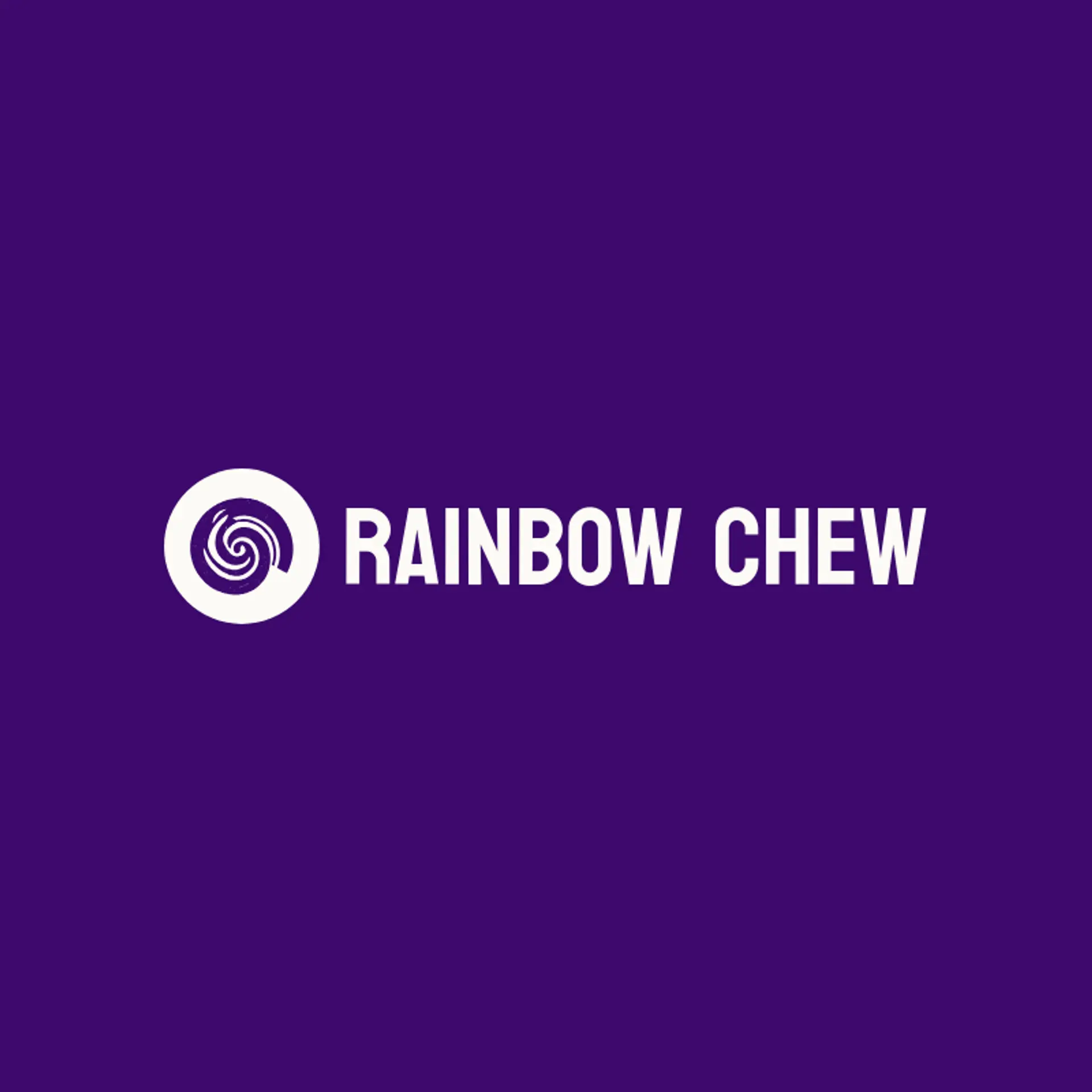 Rainbow Chew logo for snack