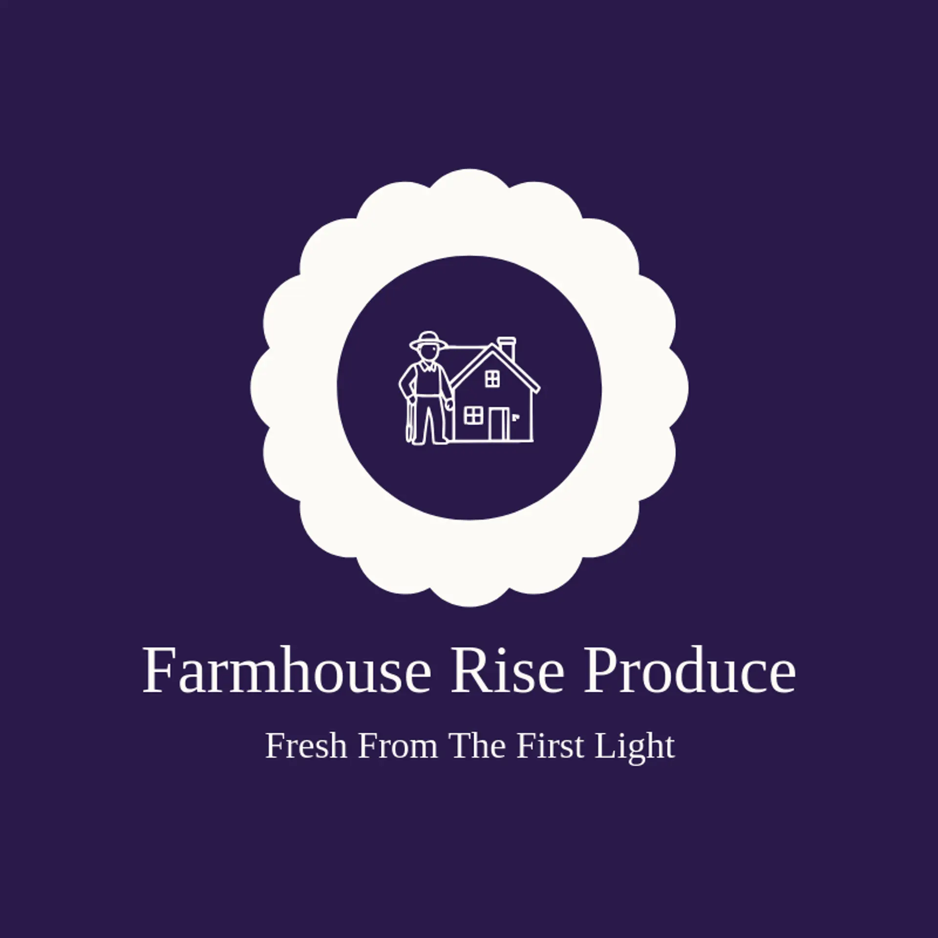 Farmhouse Rise Produce logo for farmer