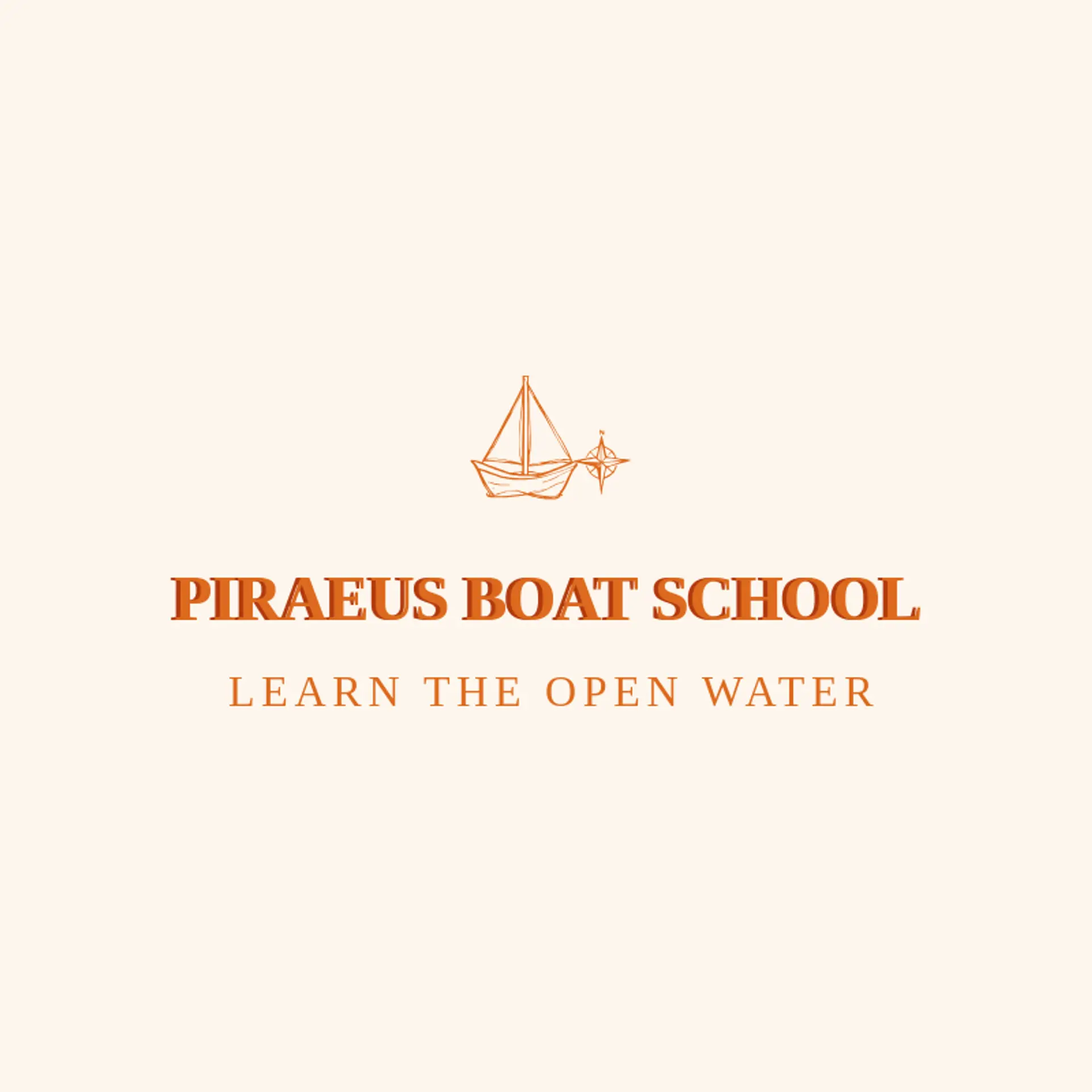 Piraeus Boat School logo for greek