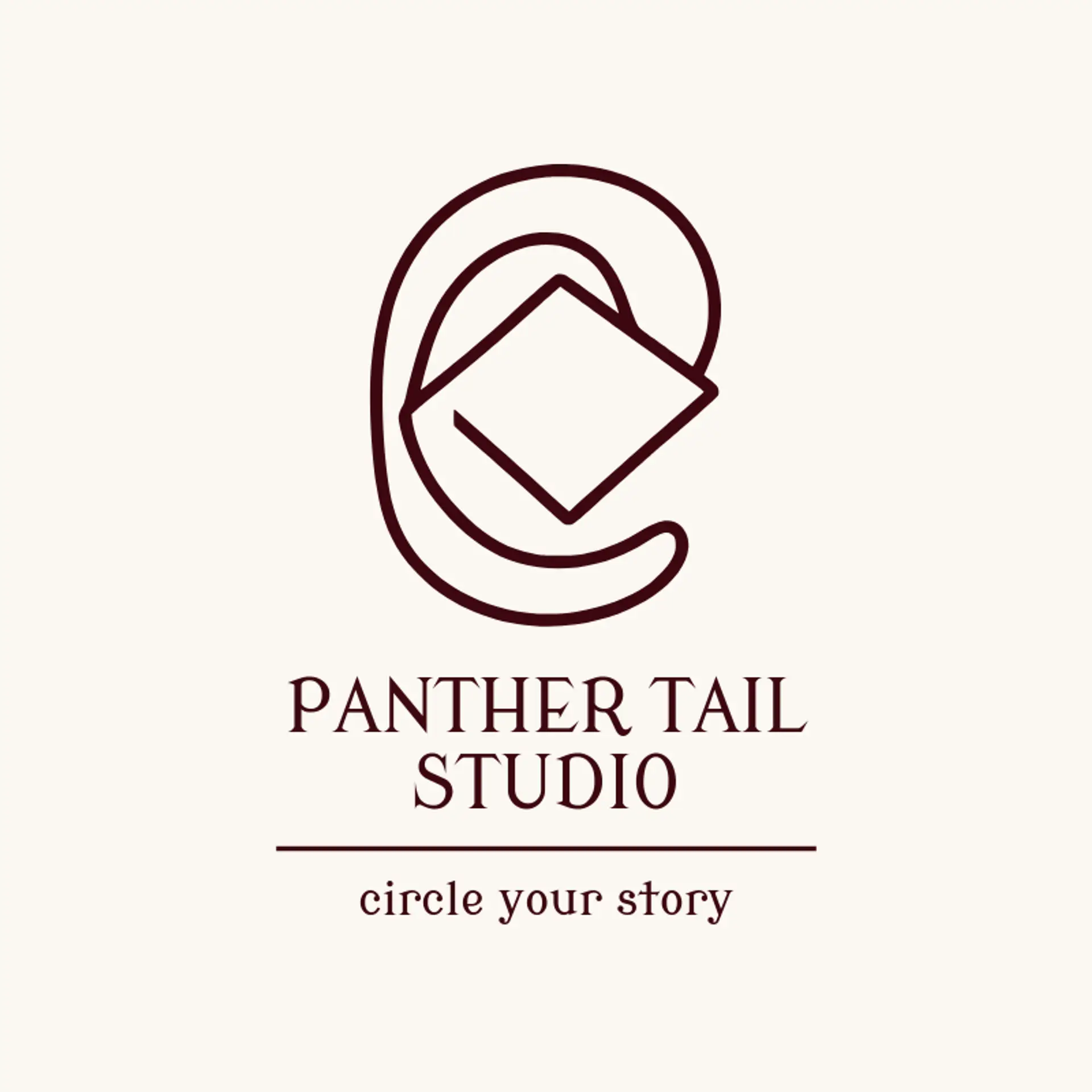 Panther Tail Studio logo for panther