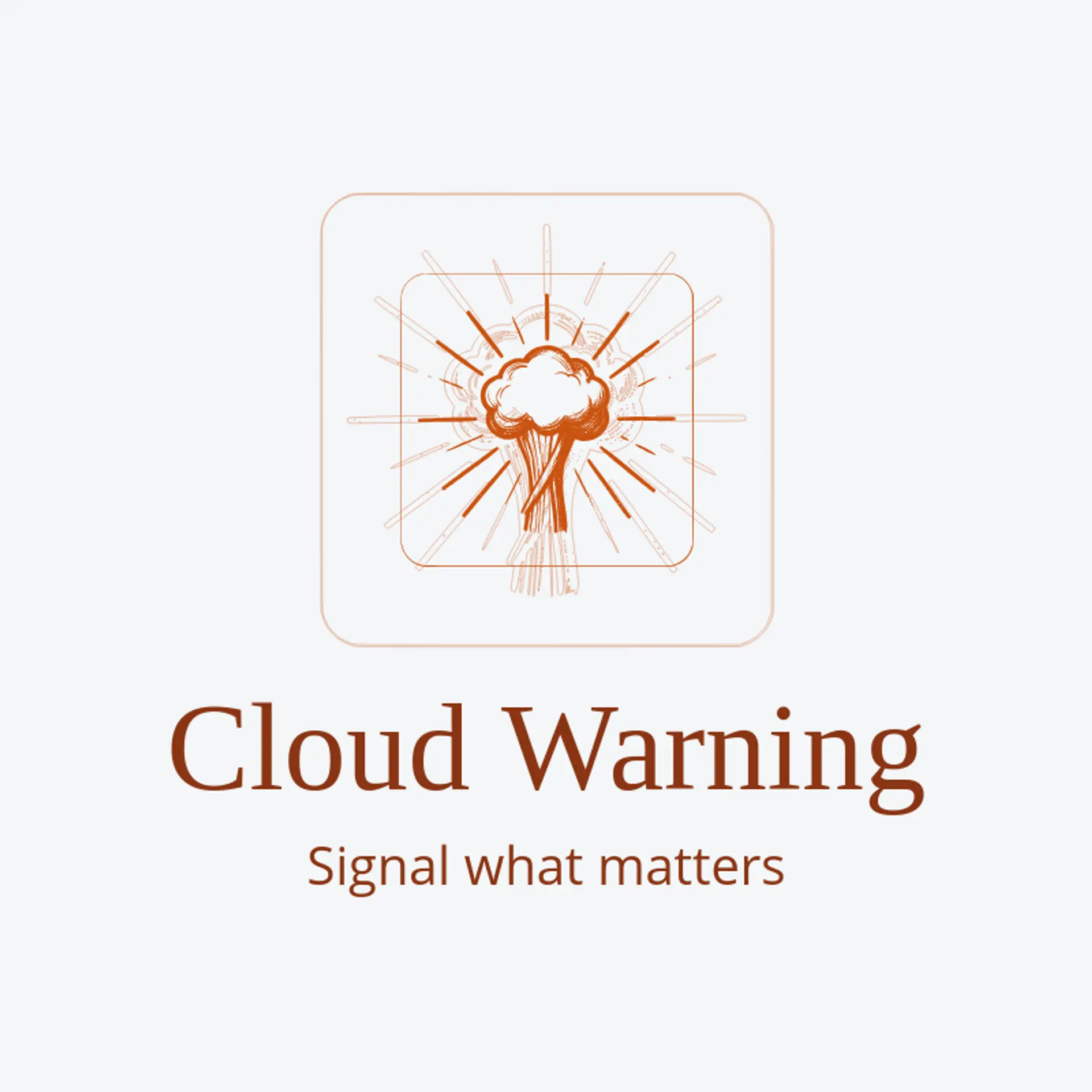 Cloud Warning logo for toxic