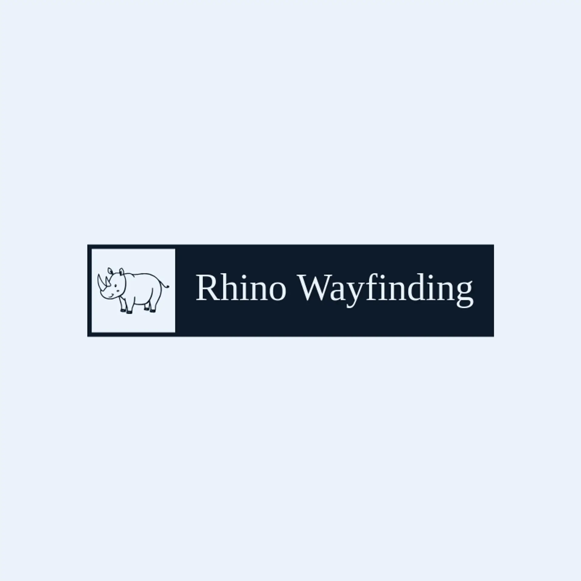 Rhino Wayfinding logo for rhino