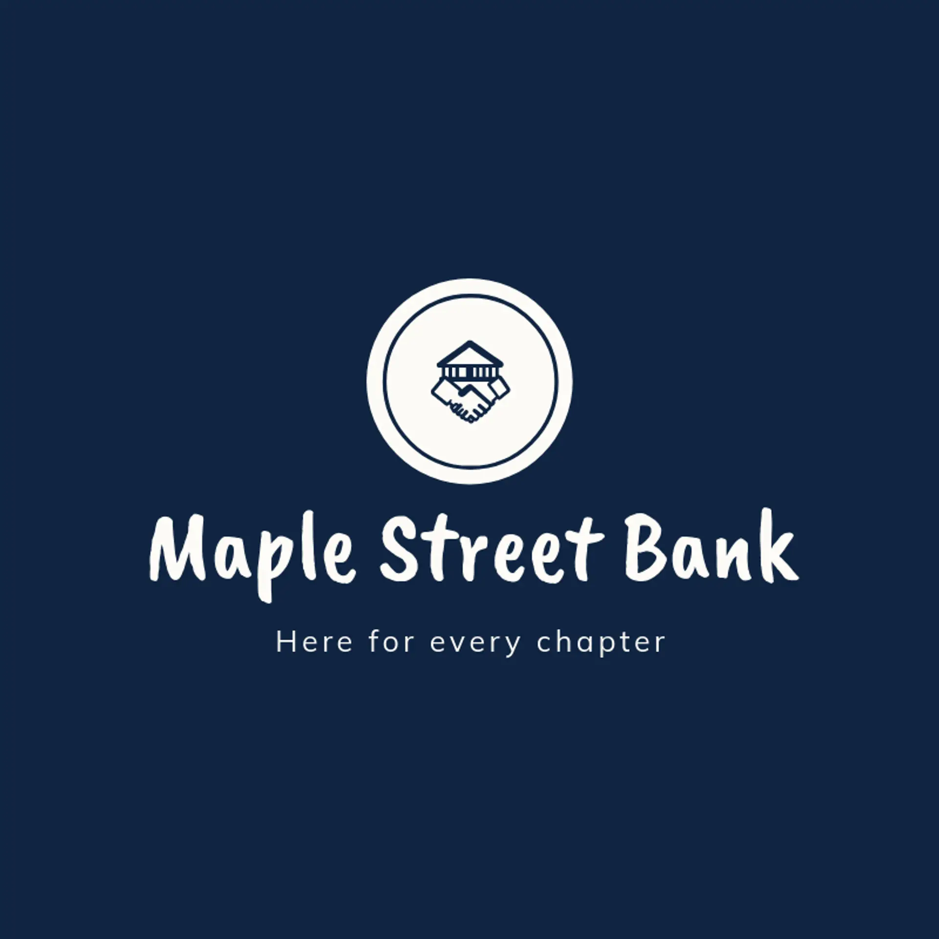 Maple Street Bank logo for bank
