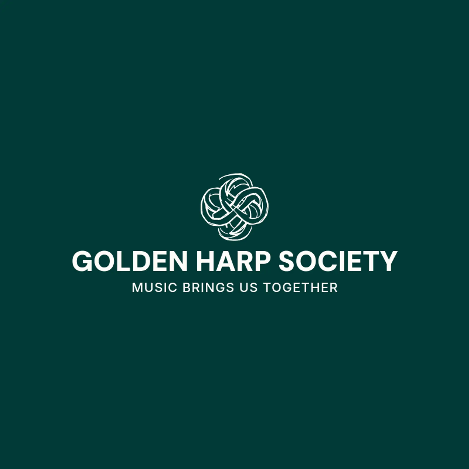 Golden Harp Society logo for celtic