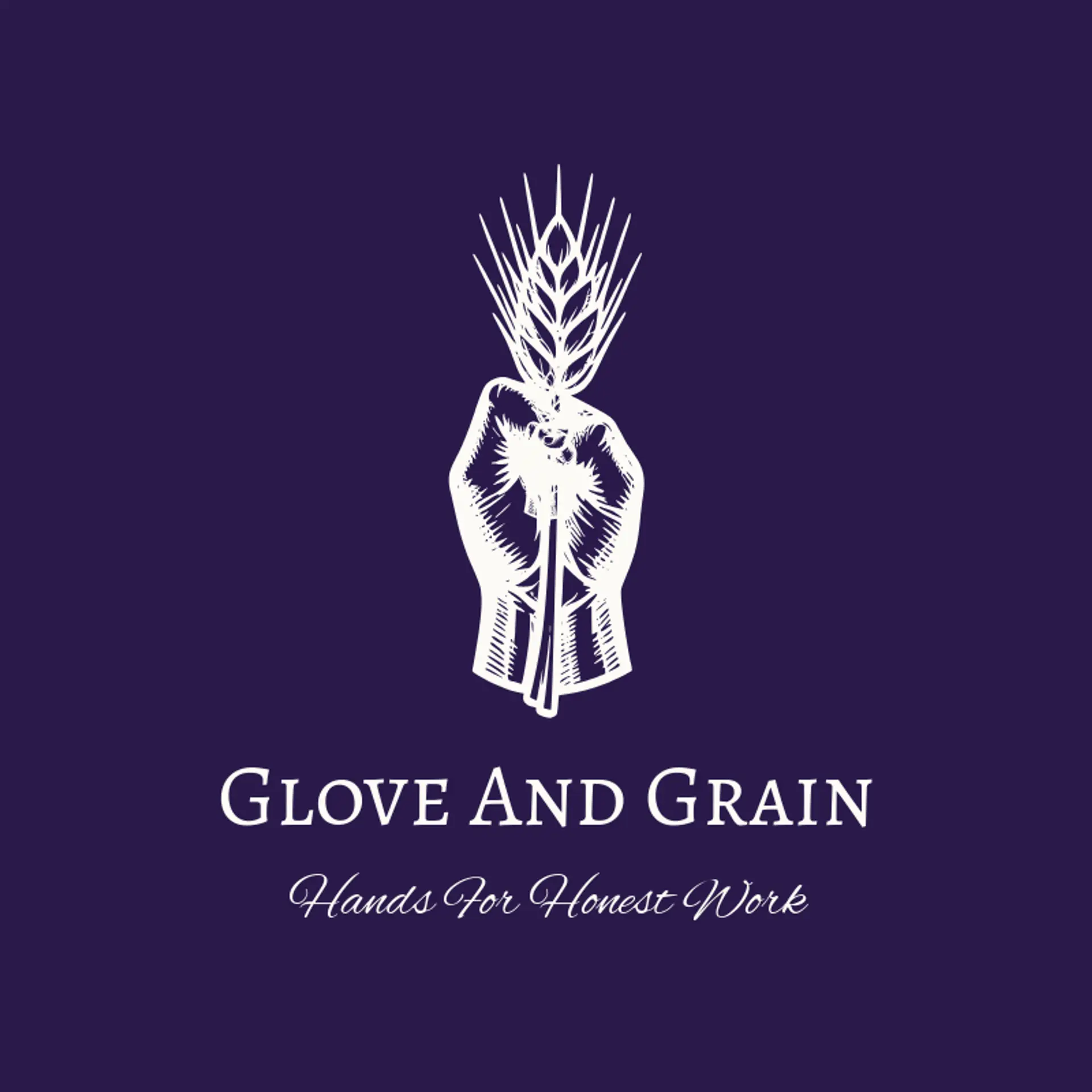 Glove and Grain logo for hand