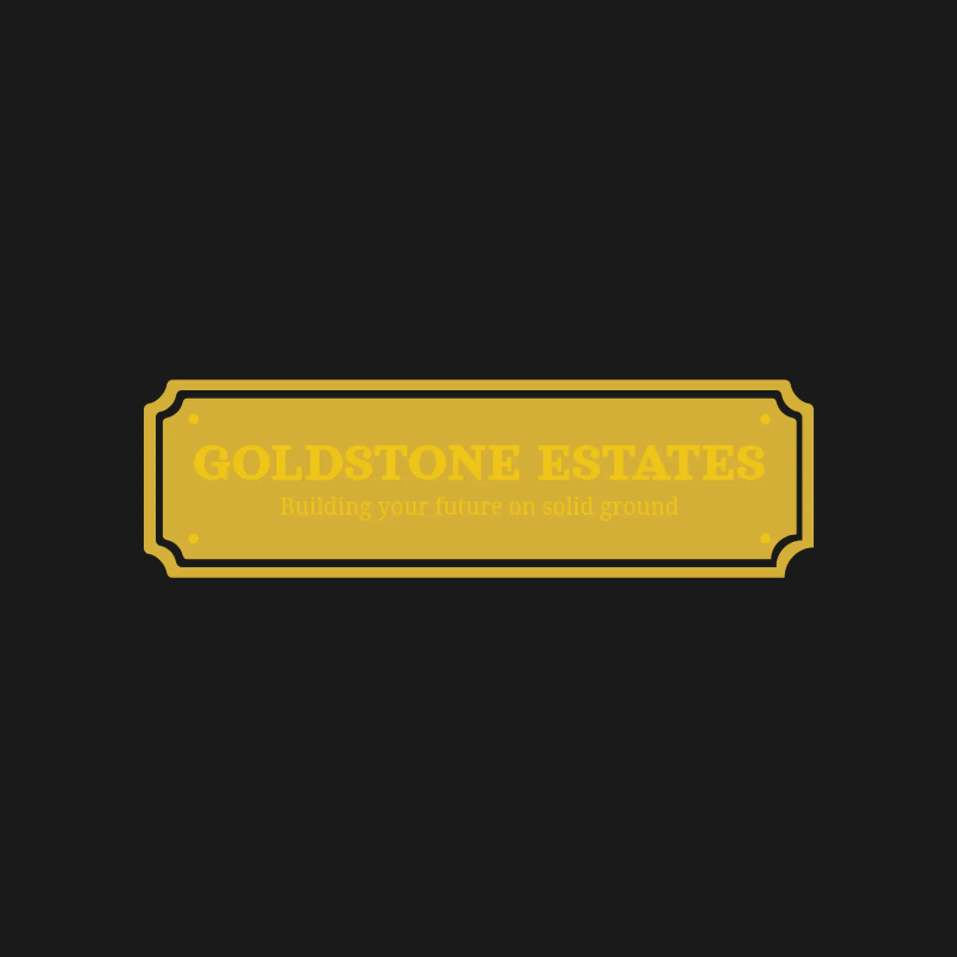 Goldstone Estates logo for commercial real estate