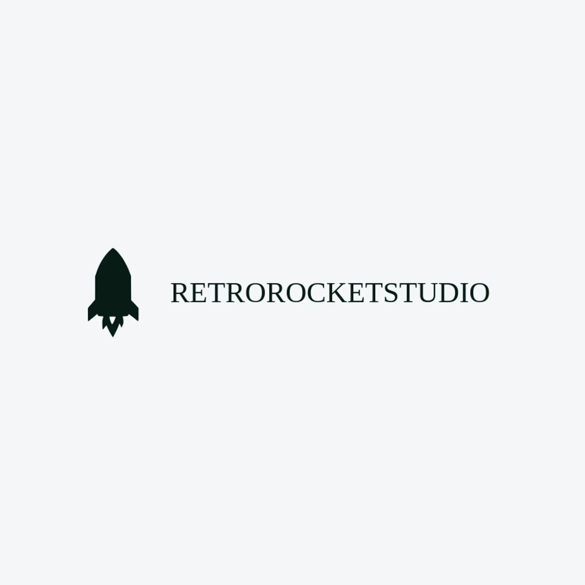 Retro Rocket Studio logo for pixelated