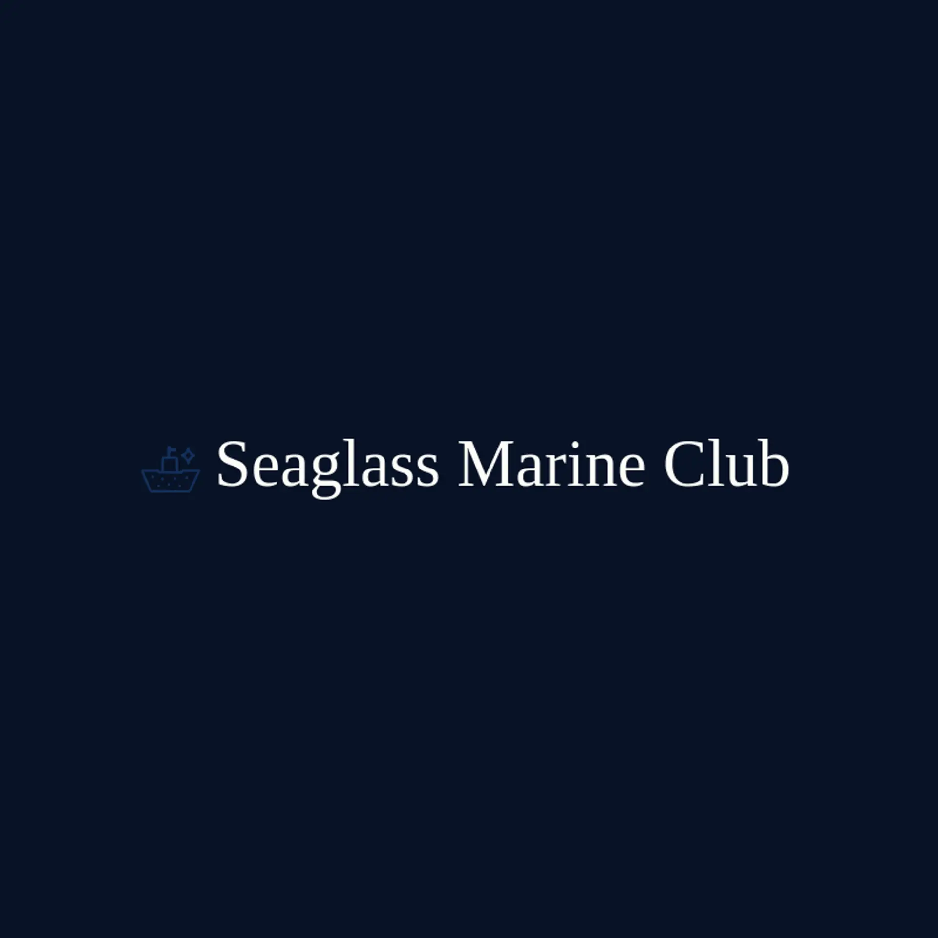 Seaglass Marine Club logo for ship