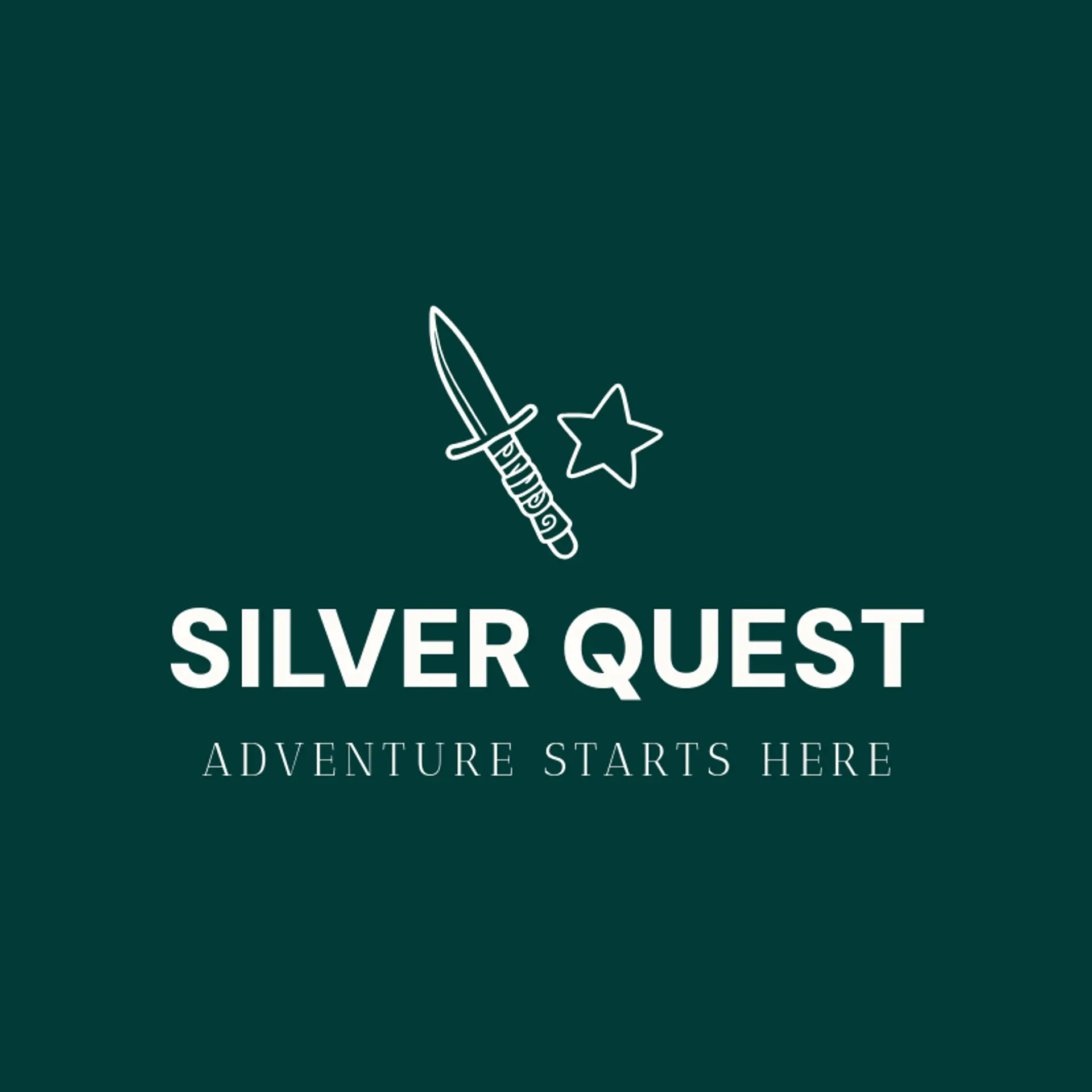 Silver Quest logo for fantasy