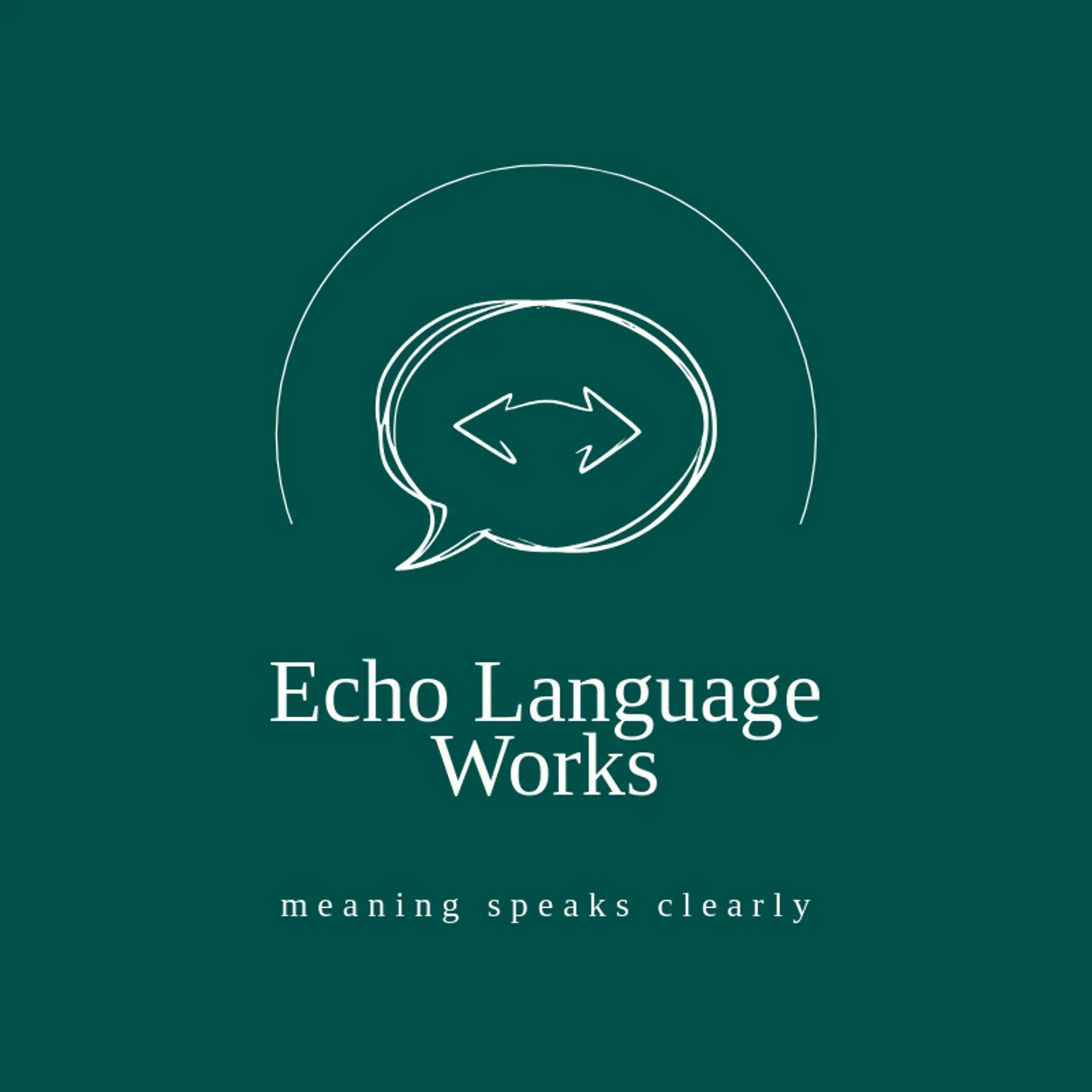 Echo Language Works logo for translation
