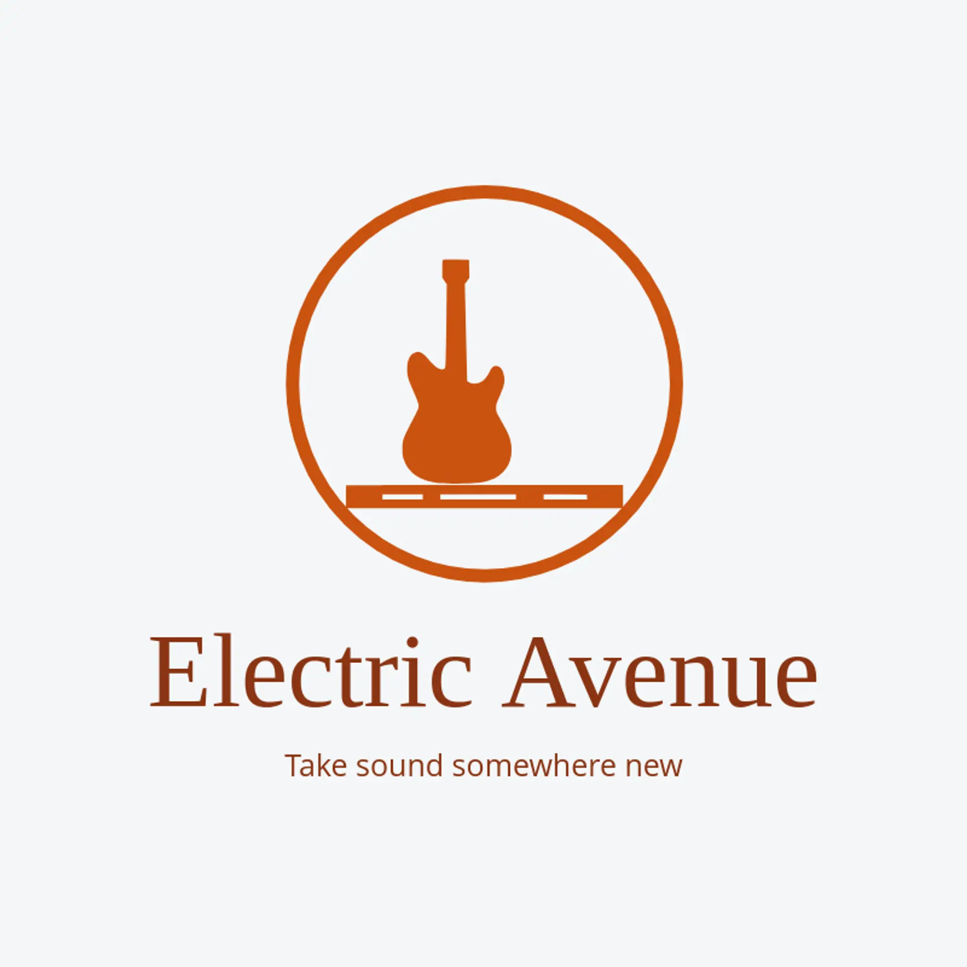 Electric Avenue logo for rock and roll
