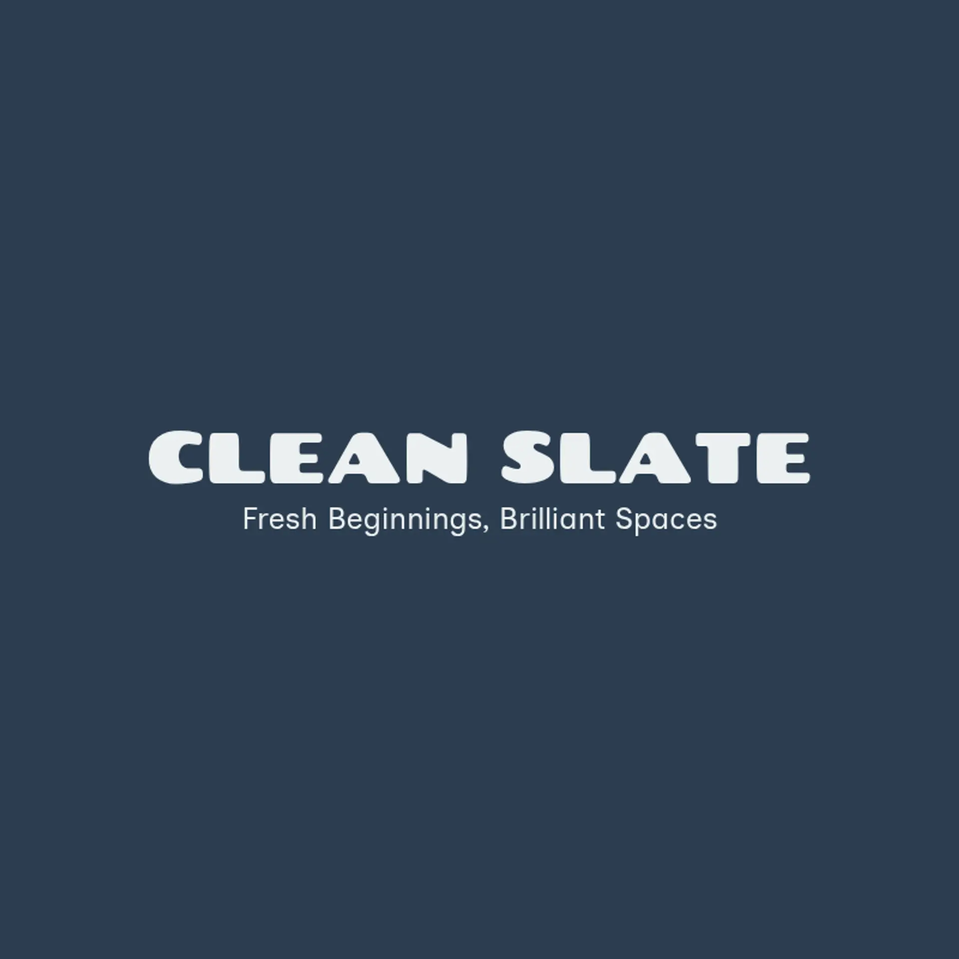 Clean Slate logo for cleaning